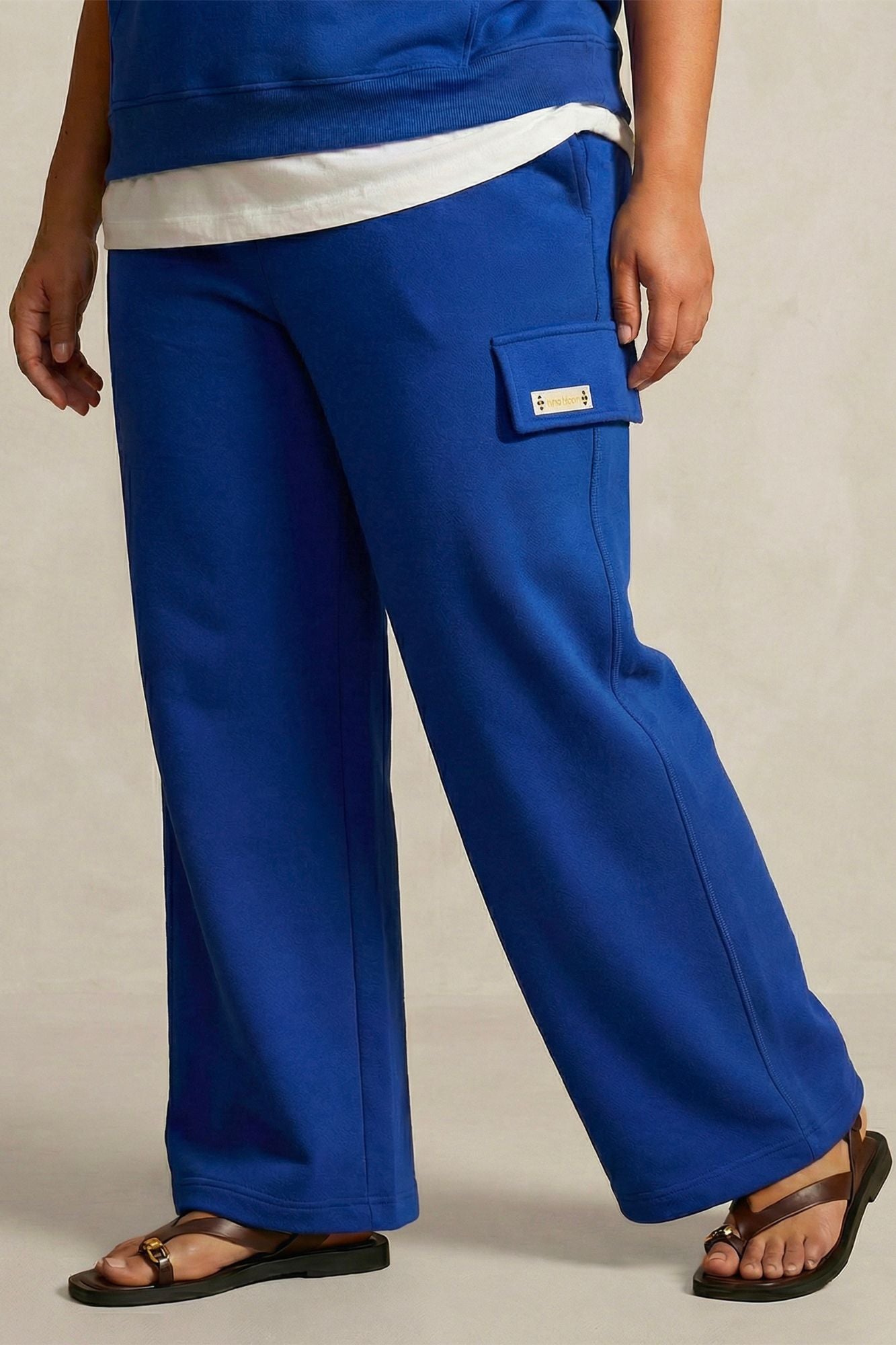 Pantalon MAY coton coupe droite - Grande taille 44-58