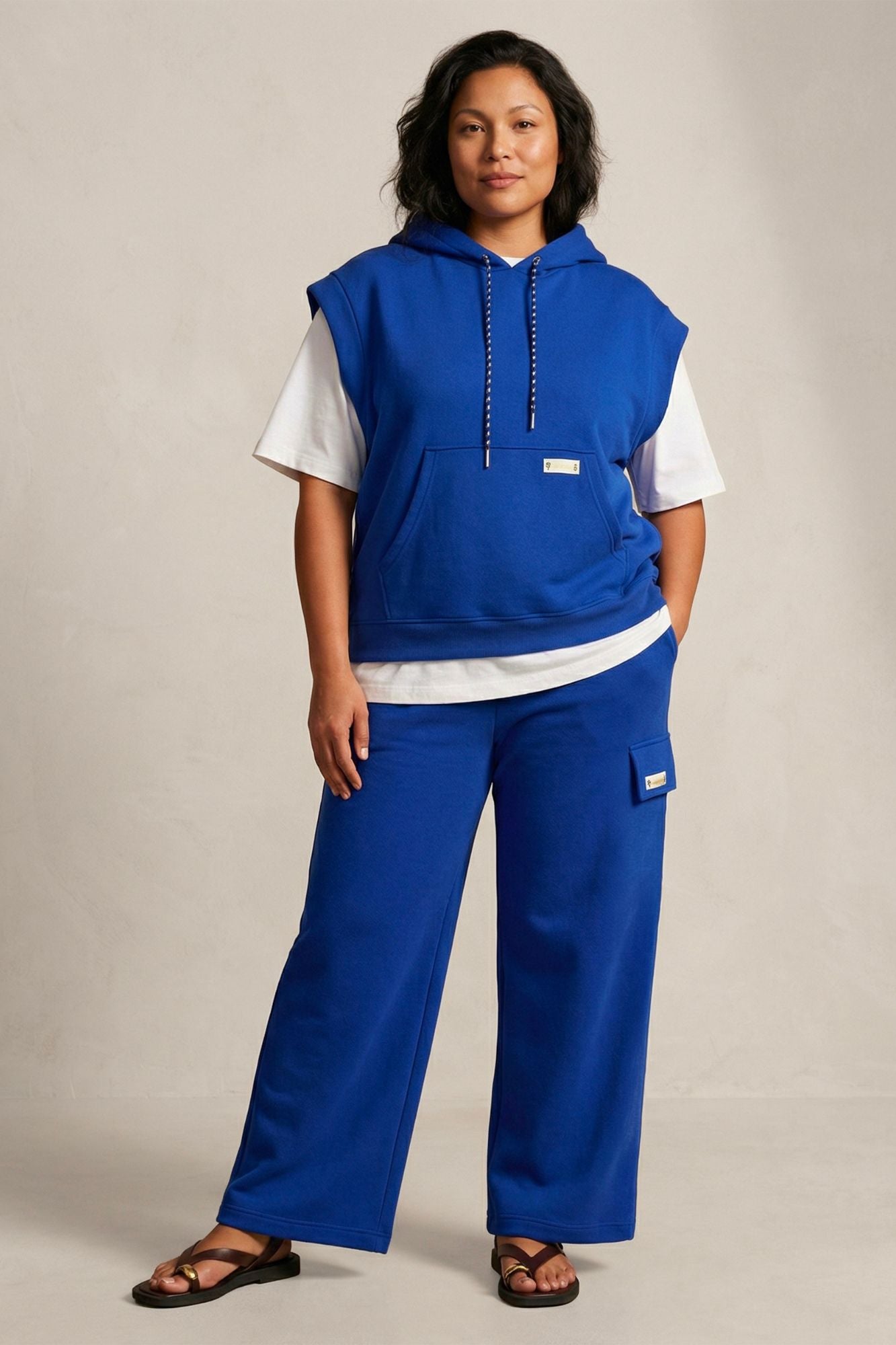 Pantalon MAY coton coupe droite - Grande taille 44-58