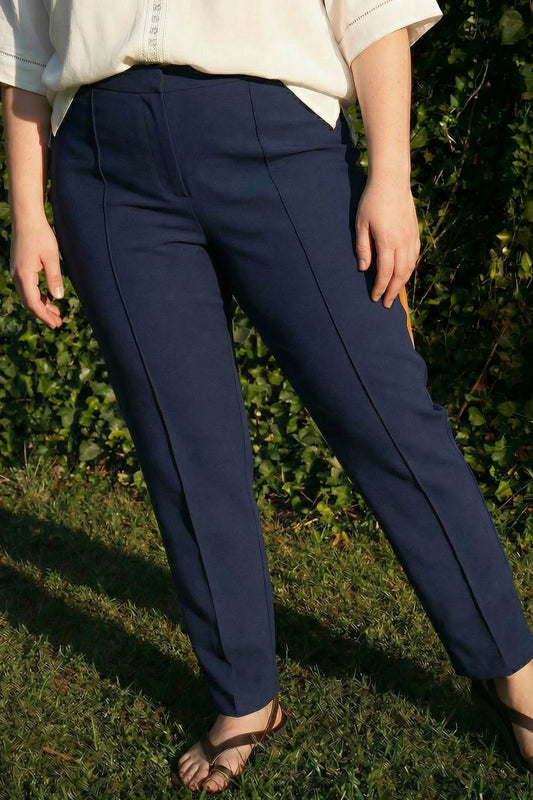 Pantalon AZÉLIA coupe droite stretch - Grande taille 44-58