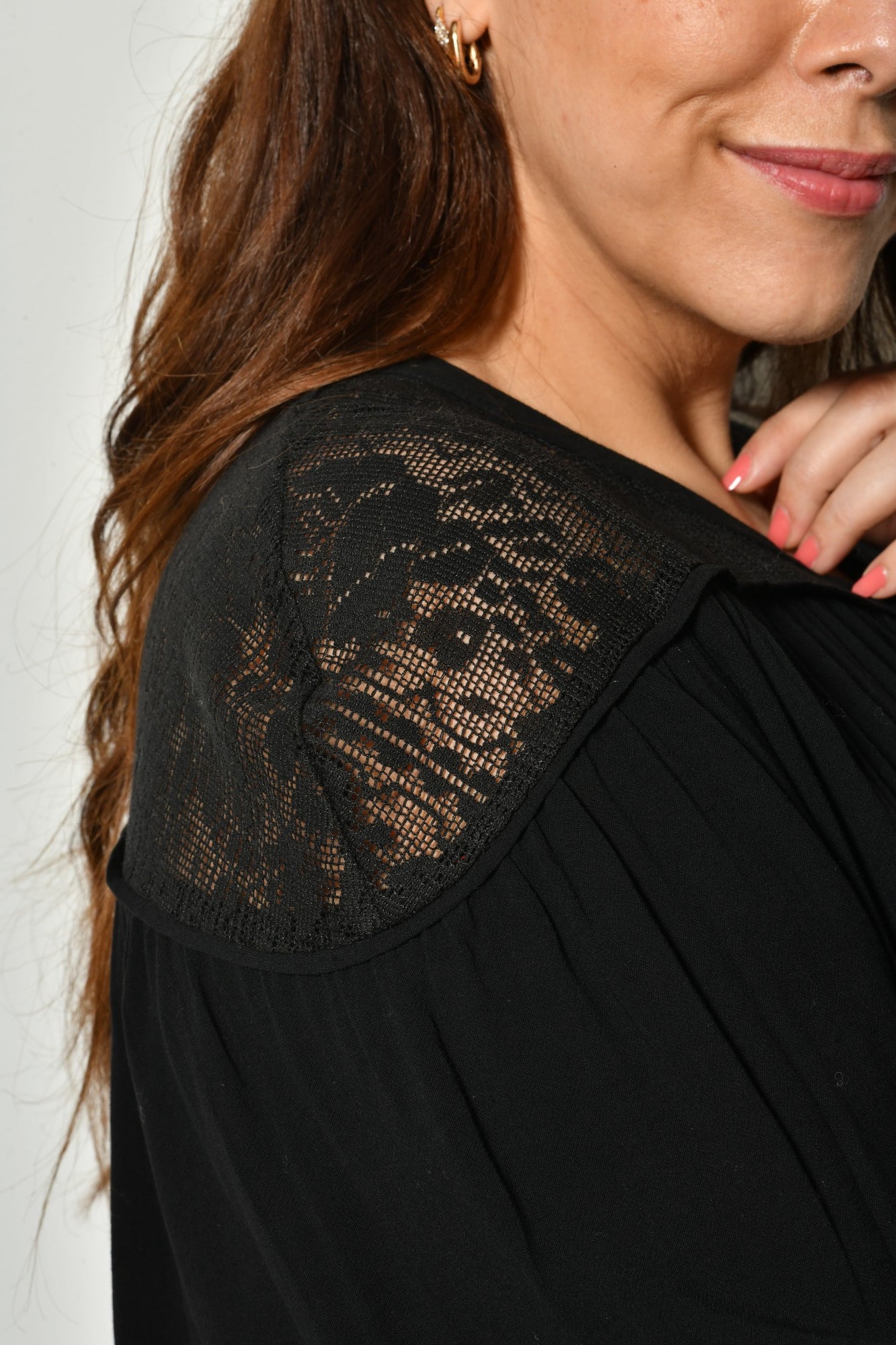 Chemise CÉLESTE fluide élégante manches 34 - Grande taille 44-58