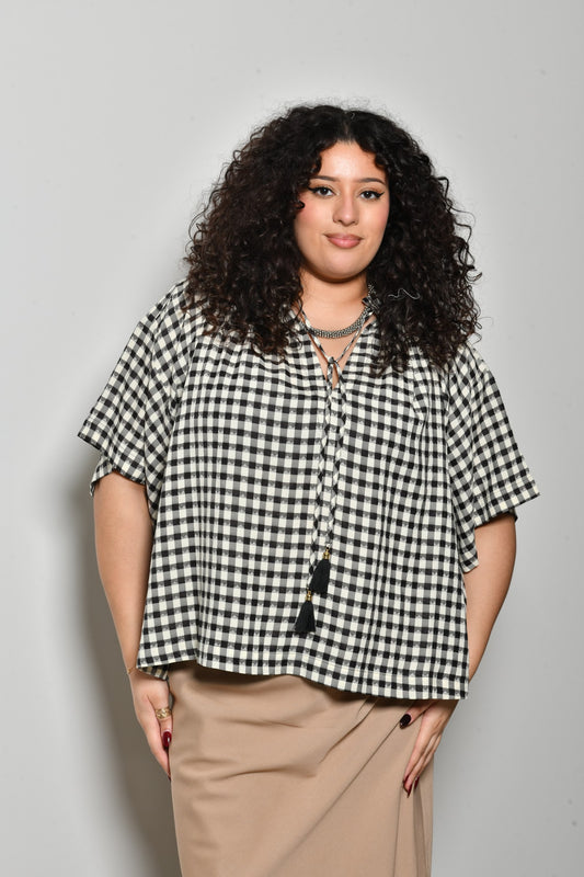 Blouse NAELLE bohème chic - Grande taille 44-58