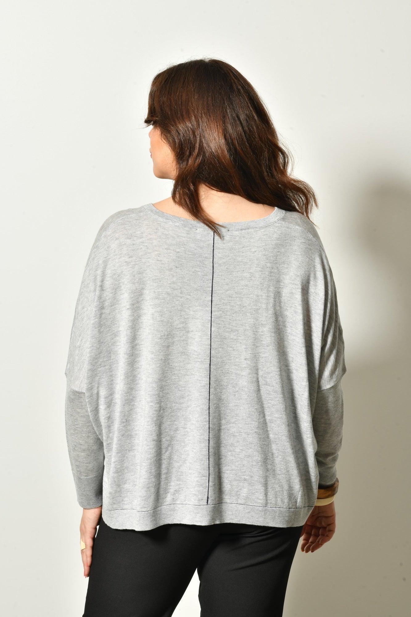 Pull LIGEA col V maille fine - Grande taille 44-58