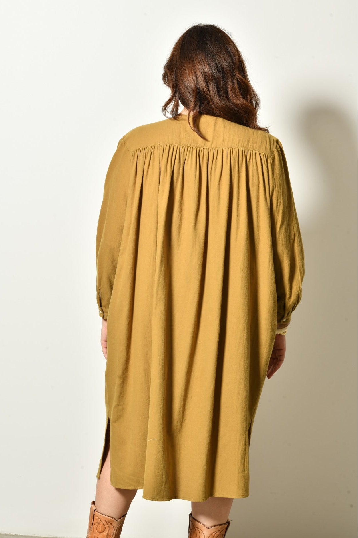 Robe midi EDEN bohème élégante - Grande taille 44-58