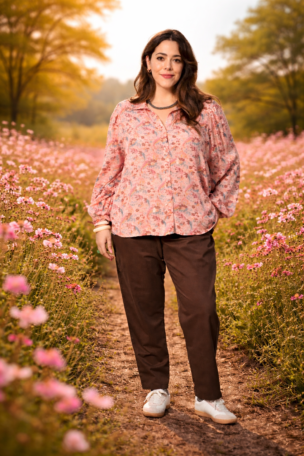 Chemise ARABELLA fluide bohème chic - Grande taille 44-58