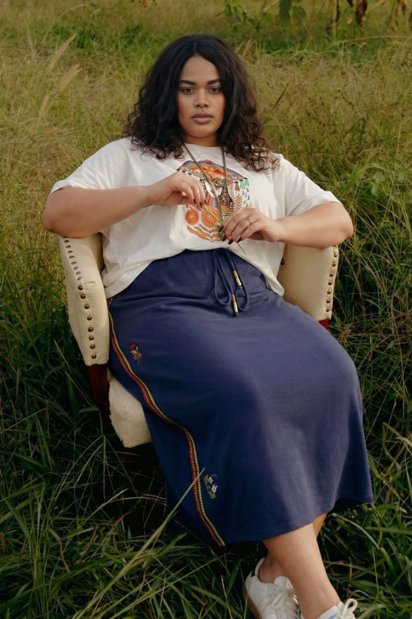 T-shirt IRISÉE fluide en coton - Grande taille 44-58