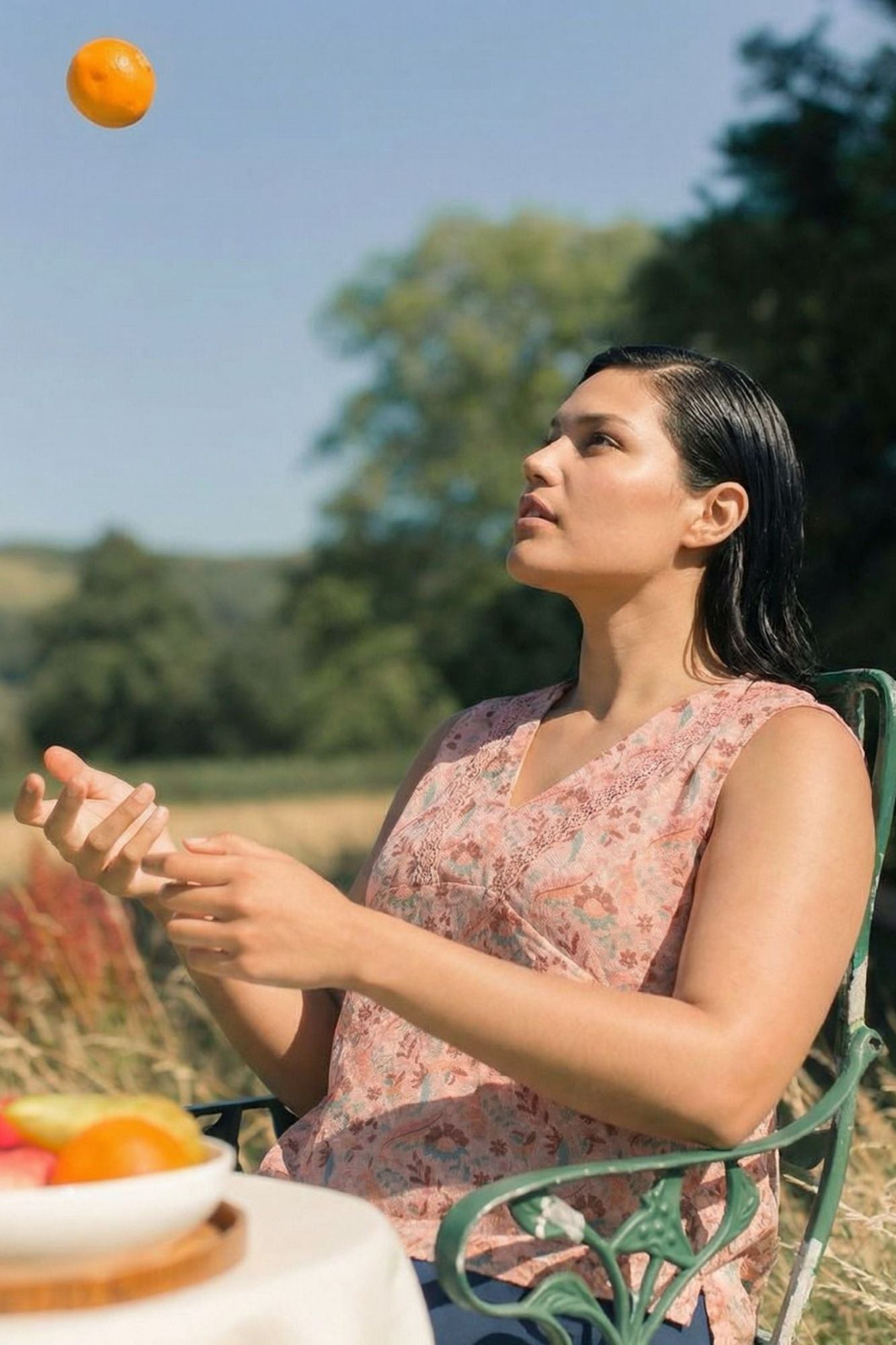 Débardeur ISADORA col V sans manches fluide - Grande taille 44-58