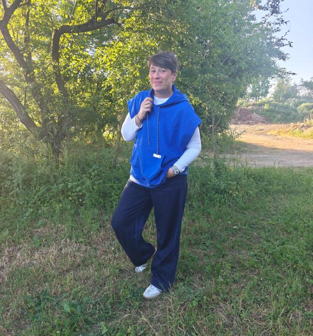 Sweat sans manches ALIZÉ coton col rond - Grande taille 44-58
