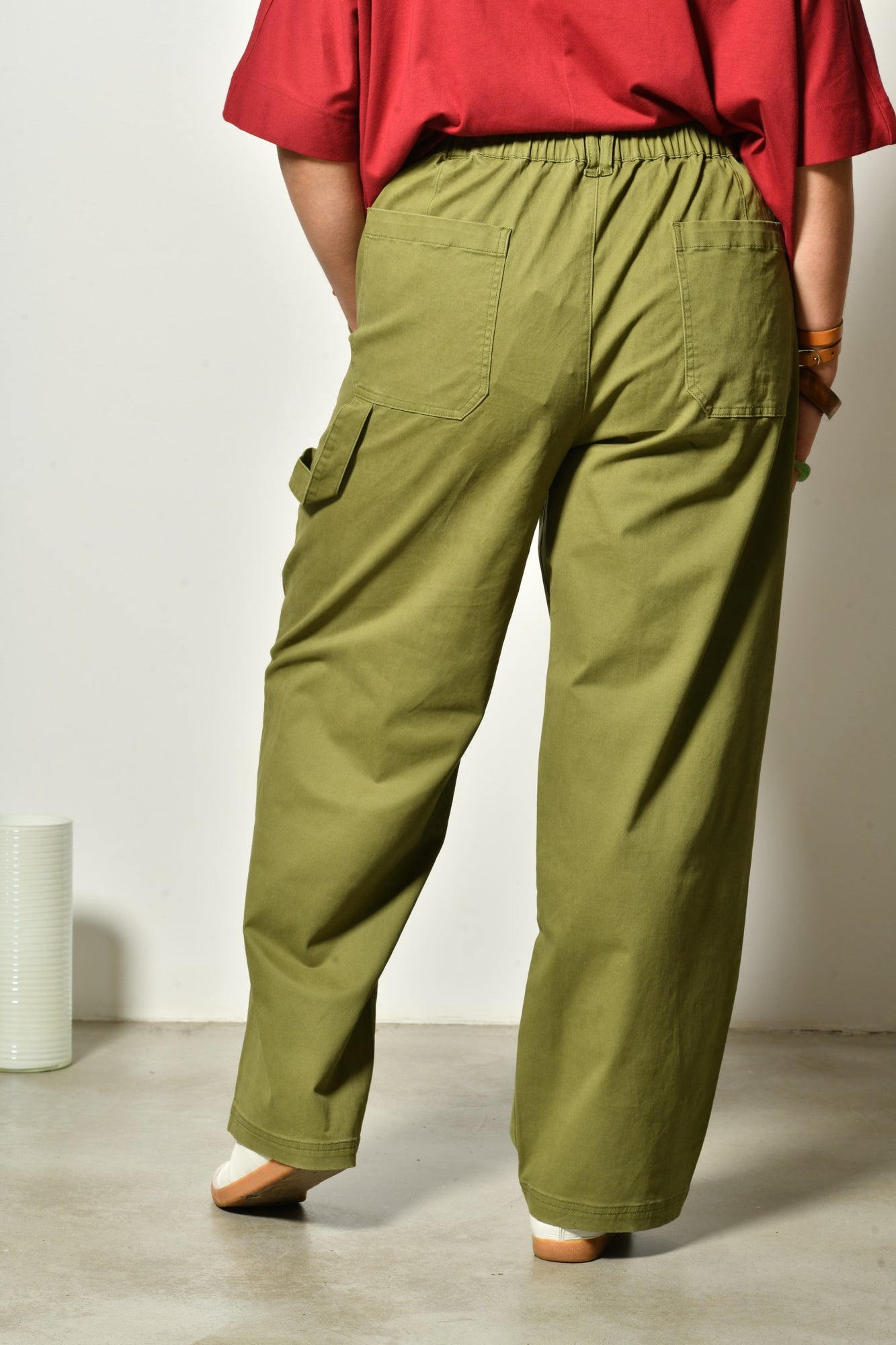 Pantalon BLOOM coton stretch taille haute - Grande taille 44-58