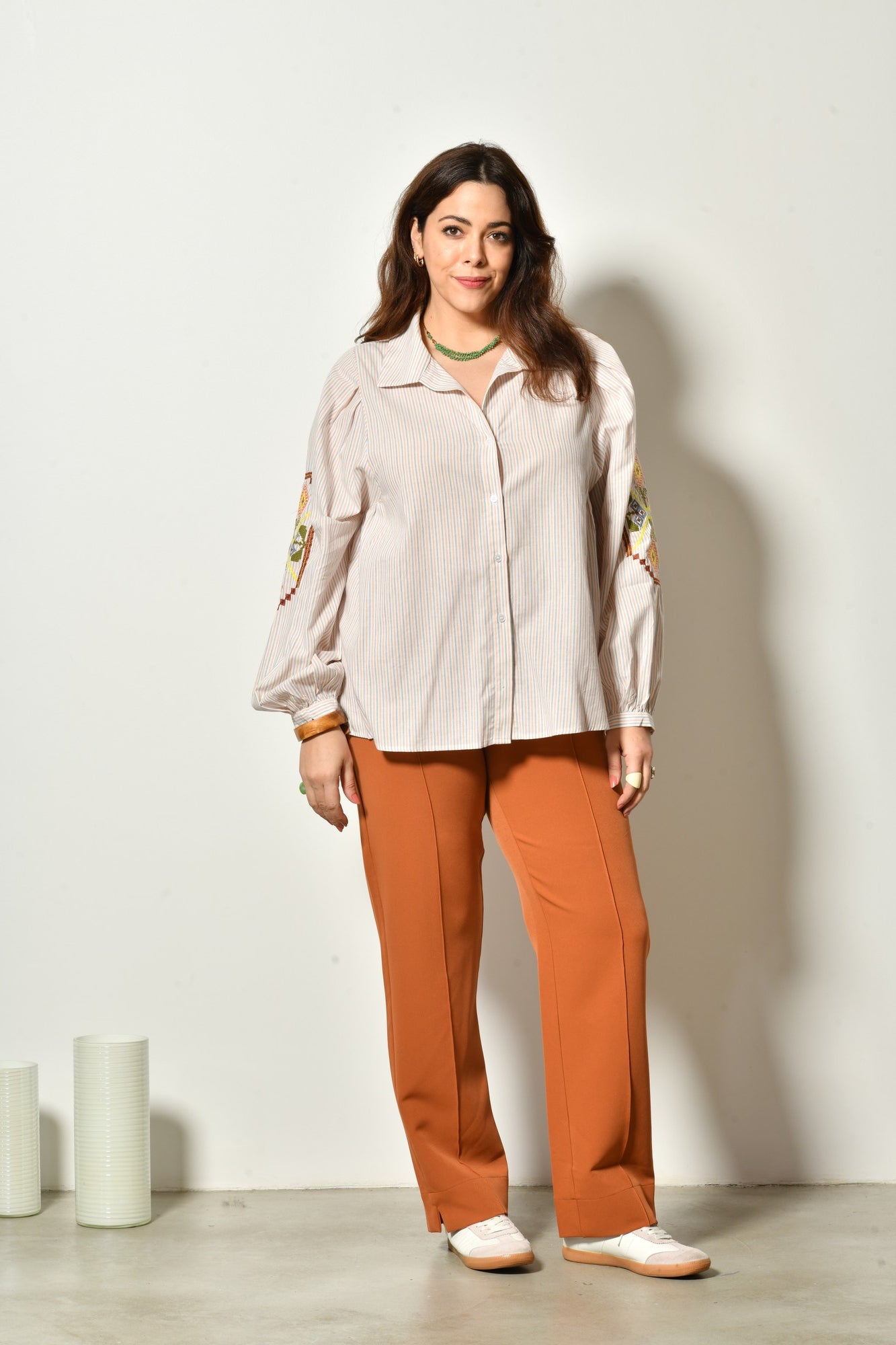 Pantalon AZÉLIA coupe droite stretch - Grande taille 44-58