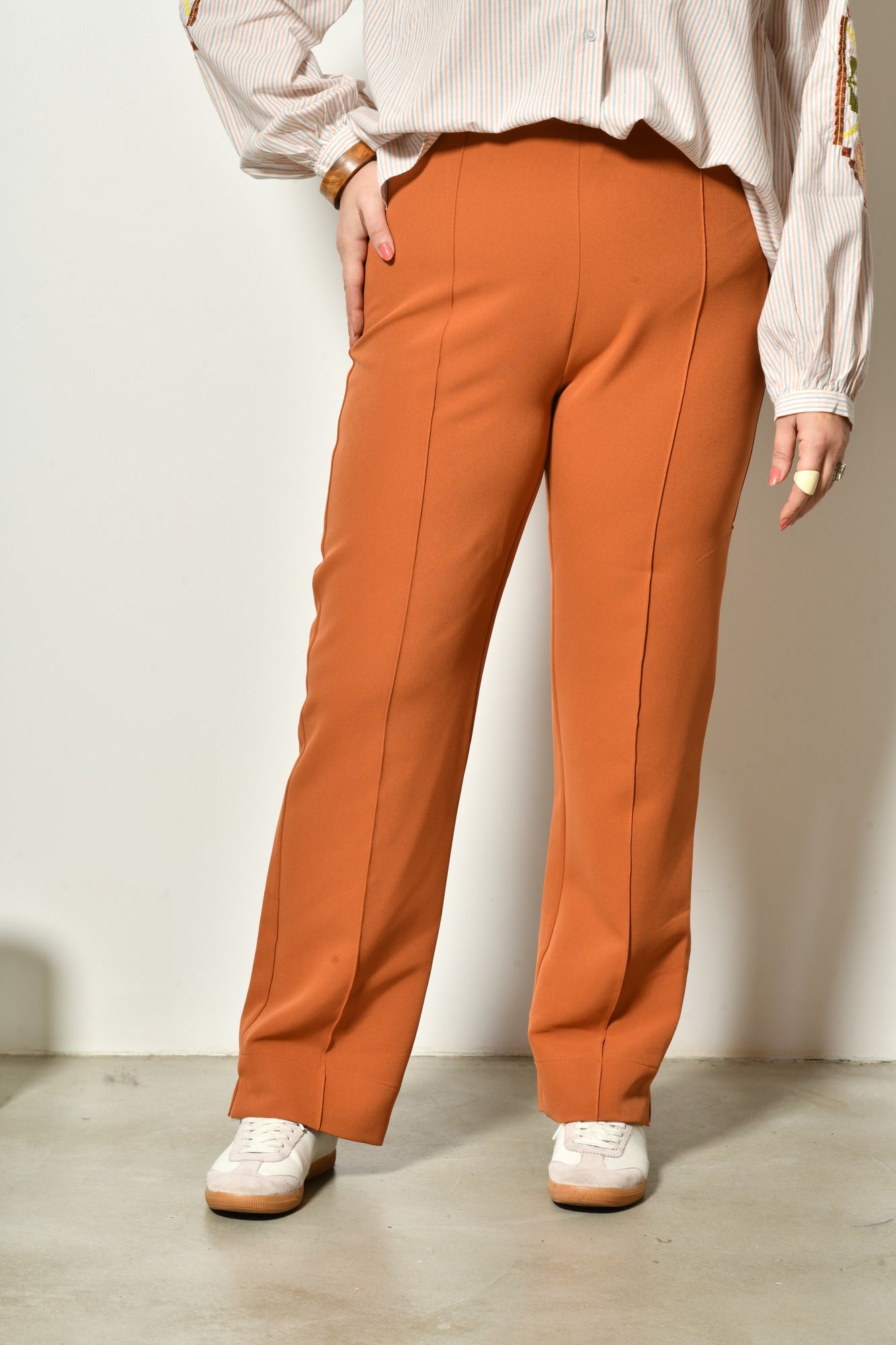 Pantalon AZÉLIA coupe droite stretch - Grande taille 44-58