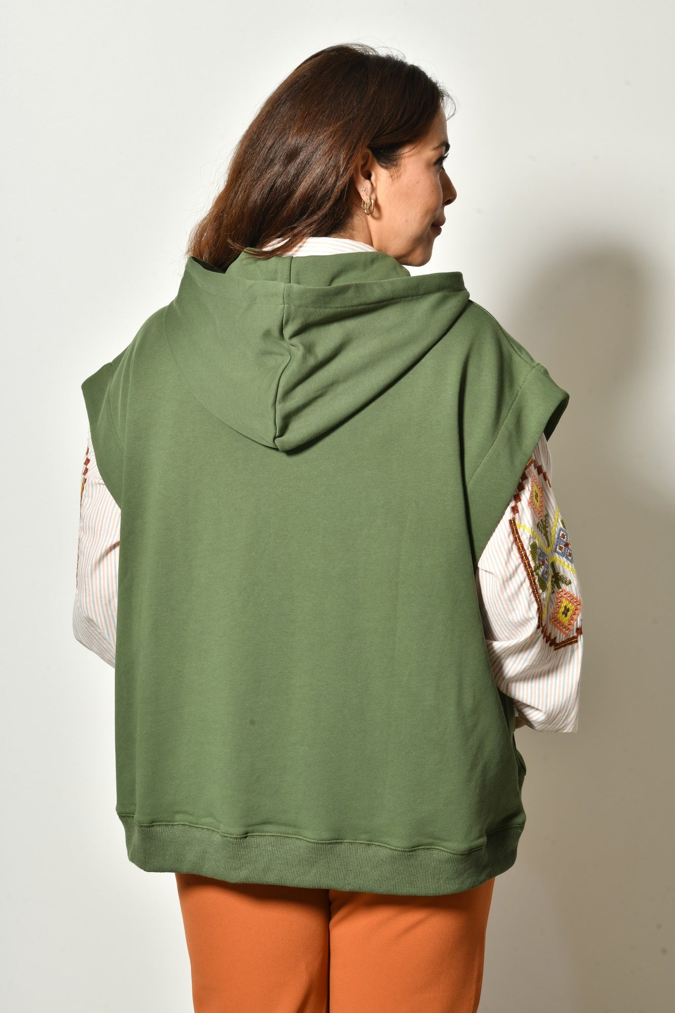 Sweat sans manches ALIZÉ coton col rond - Grande taille 44-58