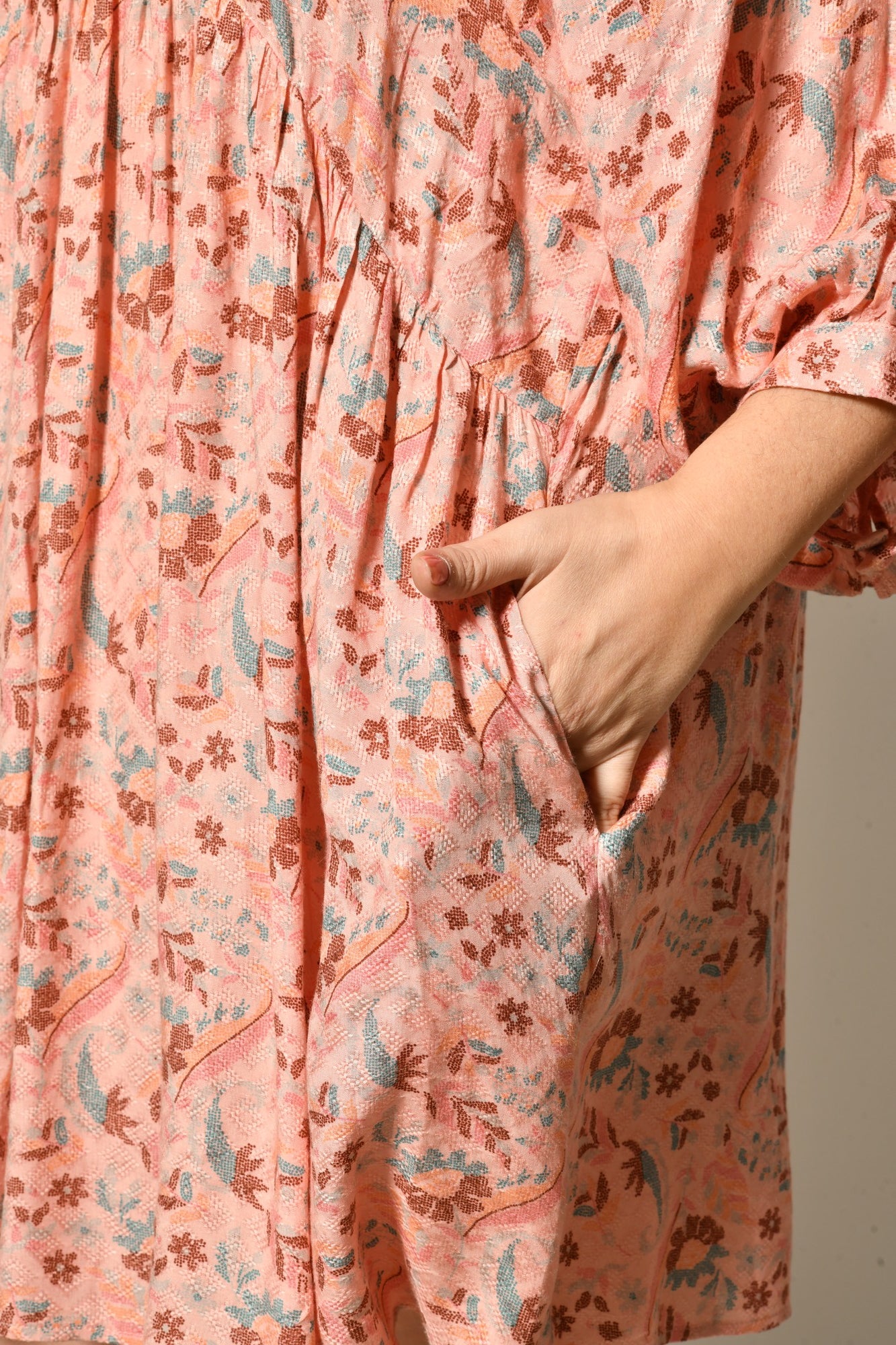 Robe CHRYSALIDE coupe évasée fluide - Grande taille 44-58