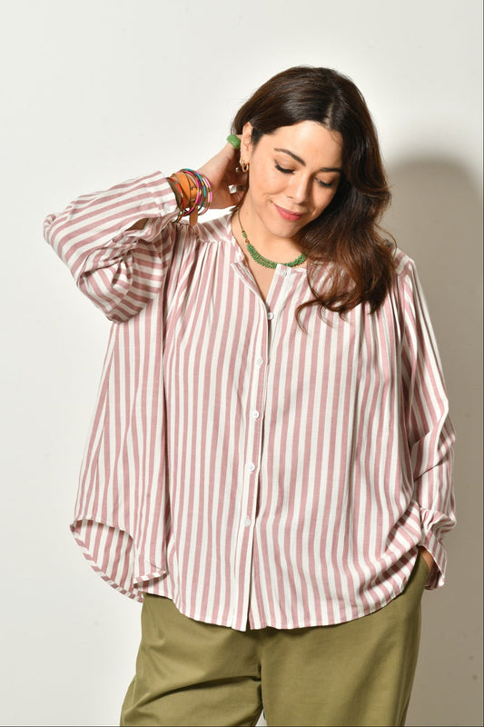 Chemise BOHO imprimée bohème - Grande taille 44-58