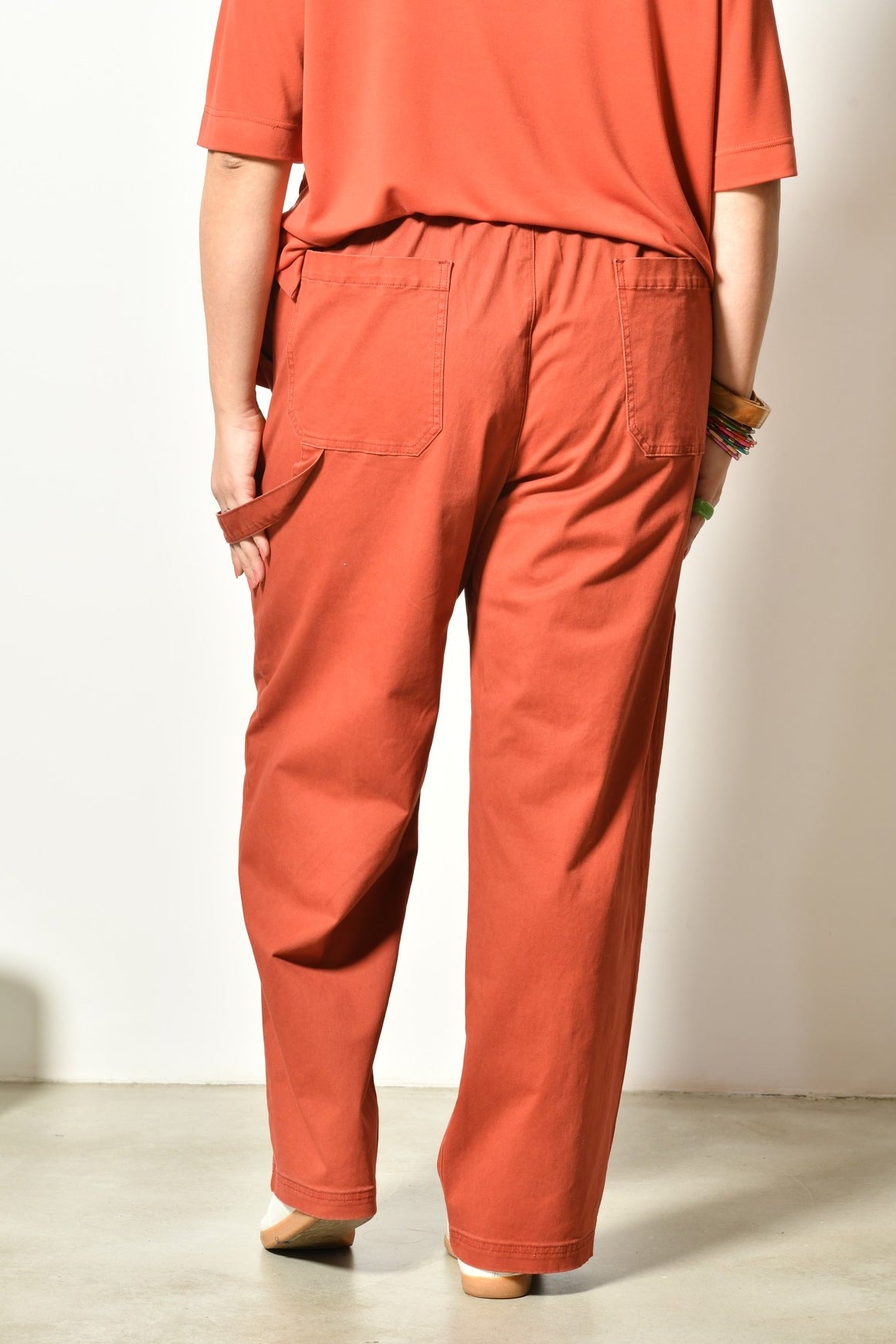 Pantalon BLOOM coton stretch taille haute - Grande taille 44-58