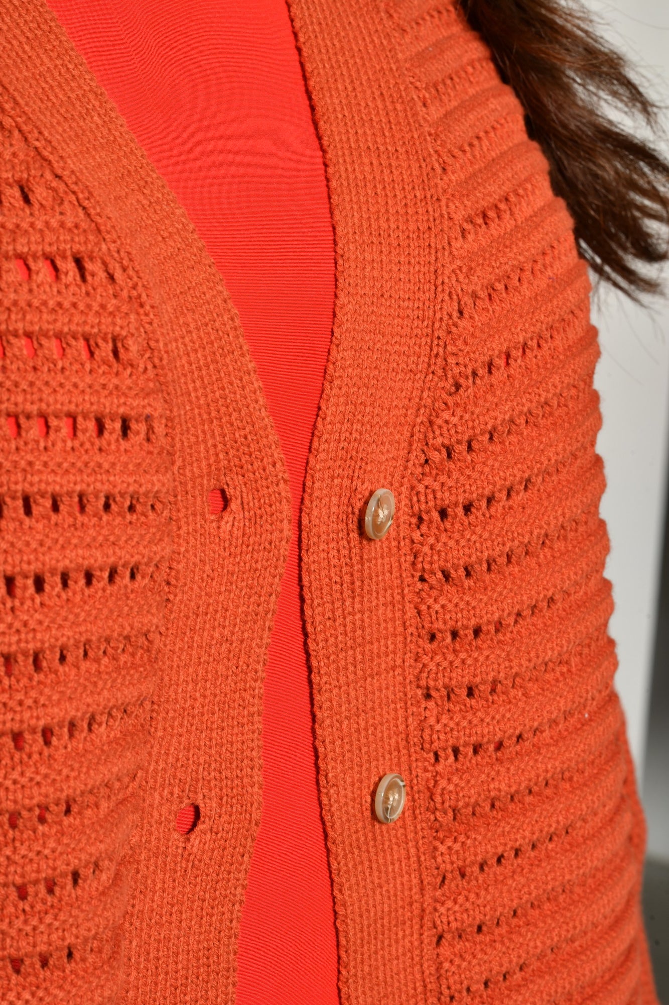 Cardigan ROMY maille coton long - Grande taille 44-58