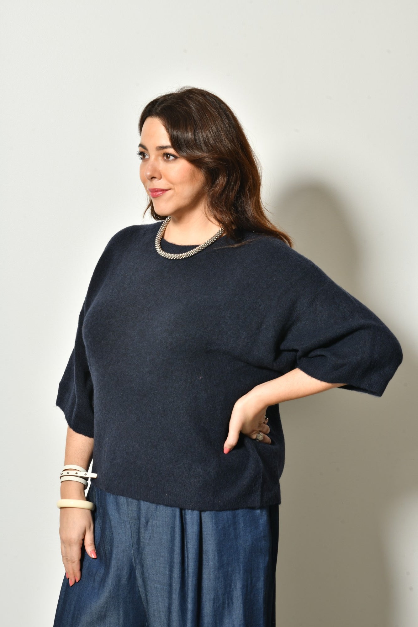 Pull IVY maille fine col rond - Grande taille 44-58