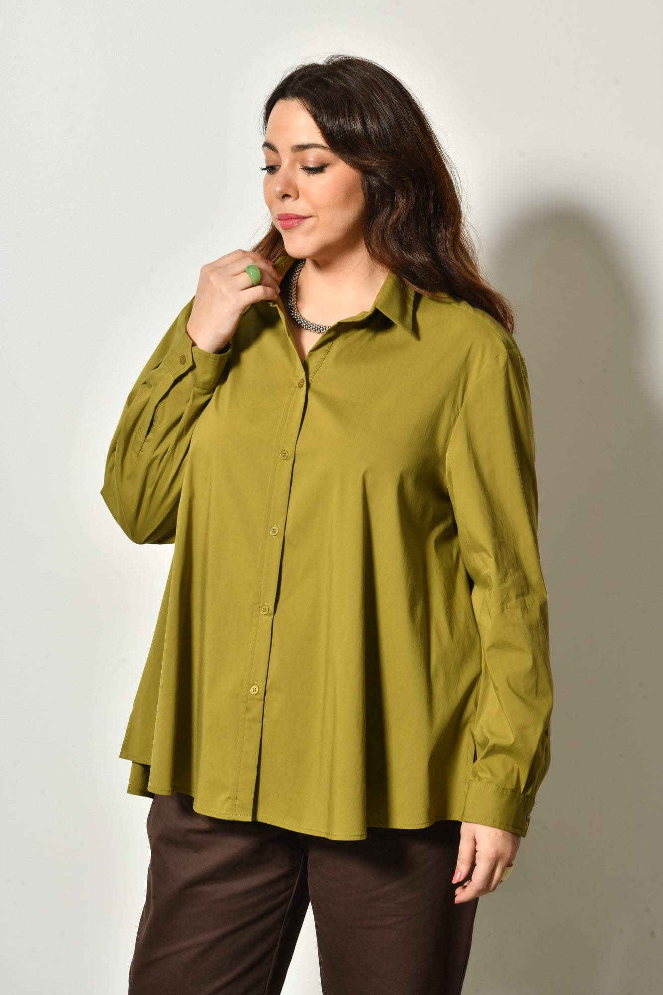 Chemise SOLANA coton stretch coupe confortable - Grande taille 44-58