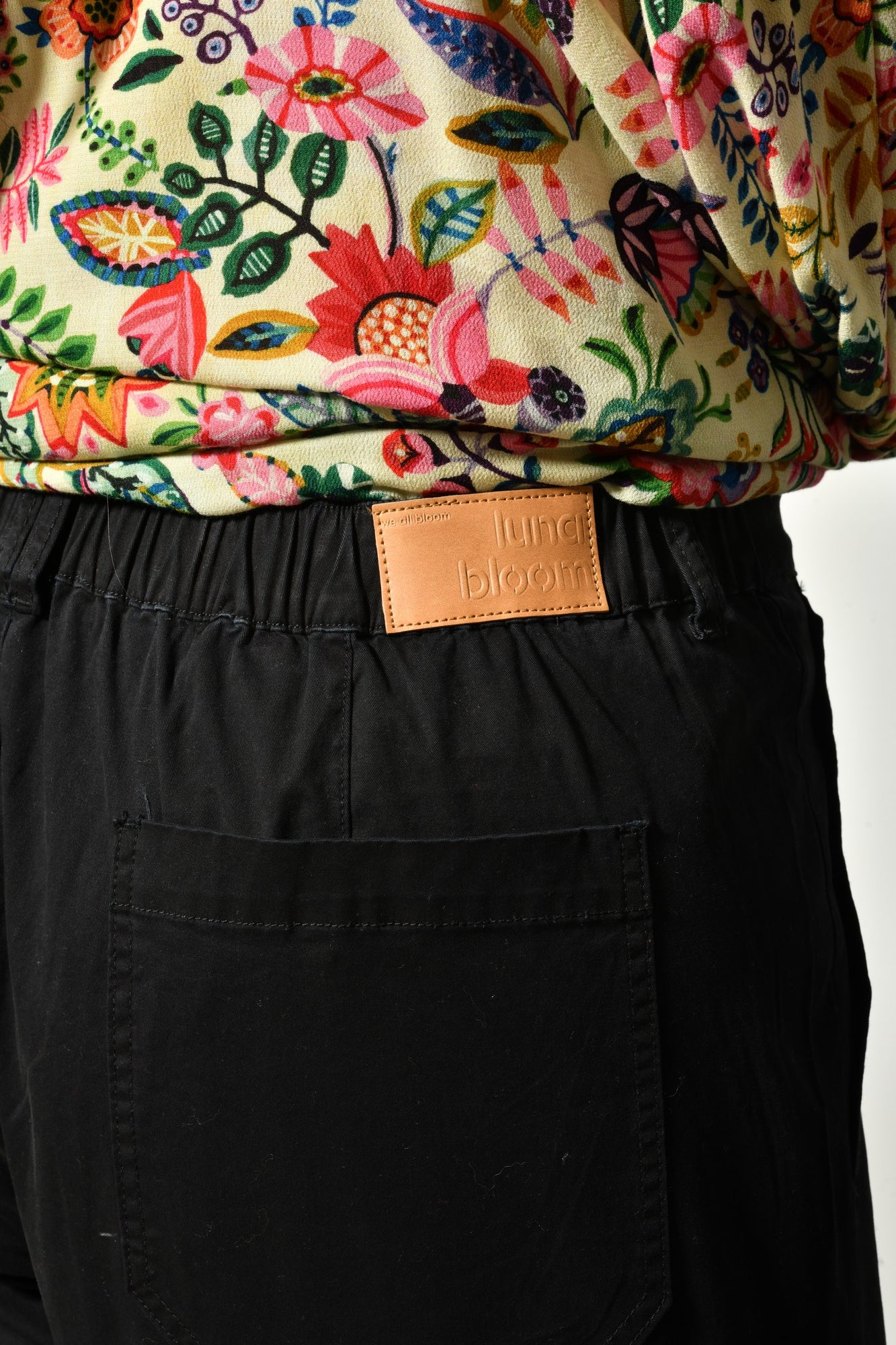 Pantalon BLOOM coton stretch taille haute - Grande taille 44-58