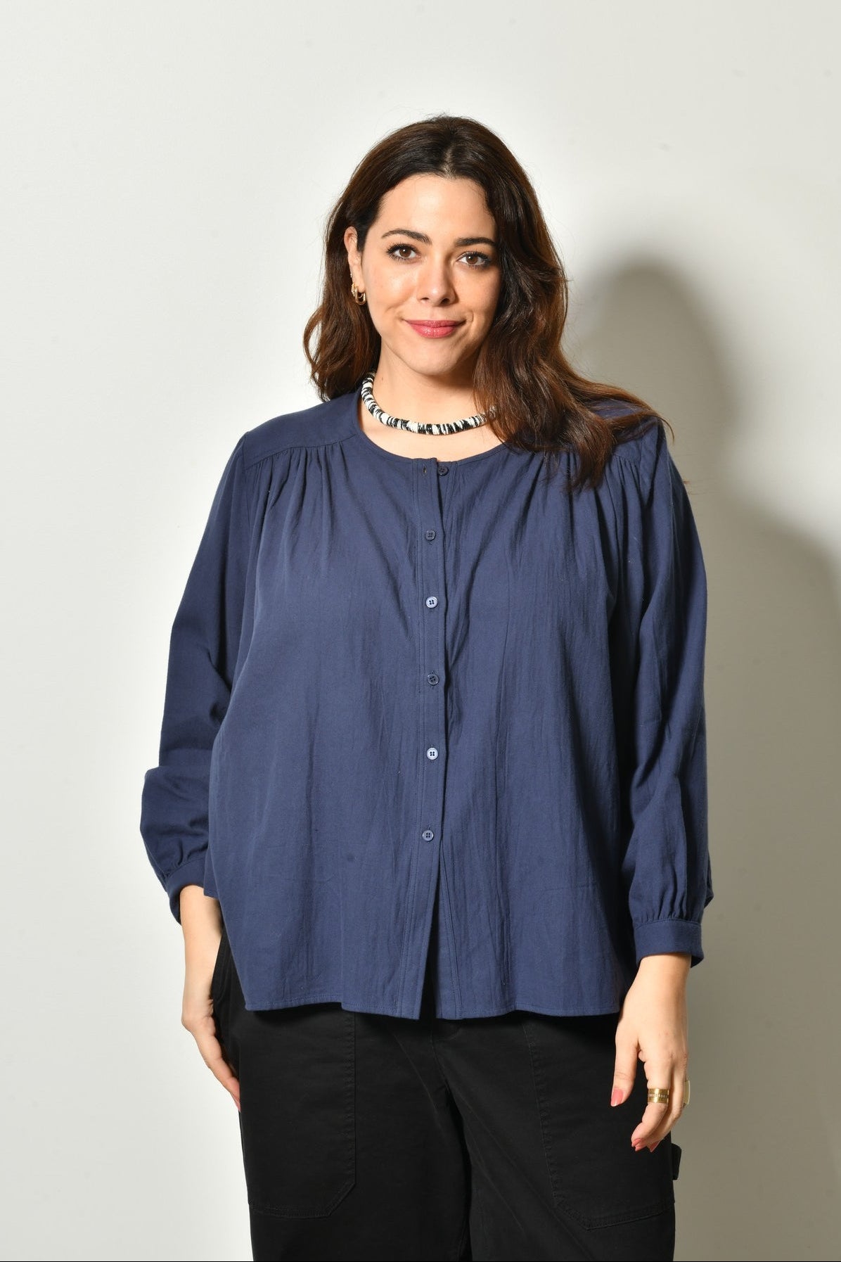 Chemise BOHO imprimée bohème - Grande taille 44-58