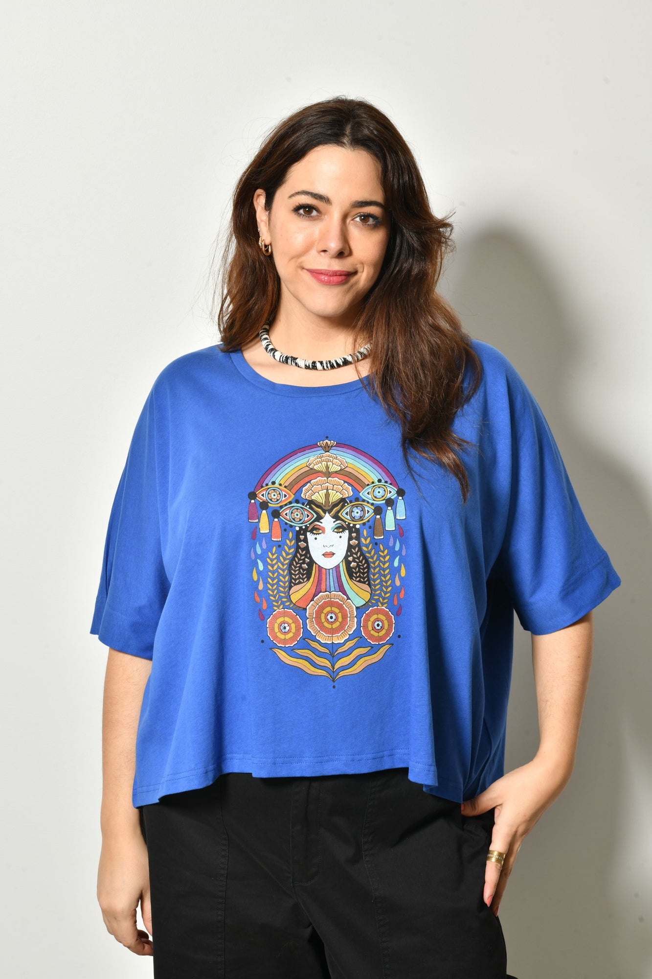 T-shirt IRISÉE fluide en coton - Grande taille 44-58