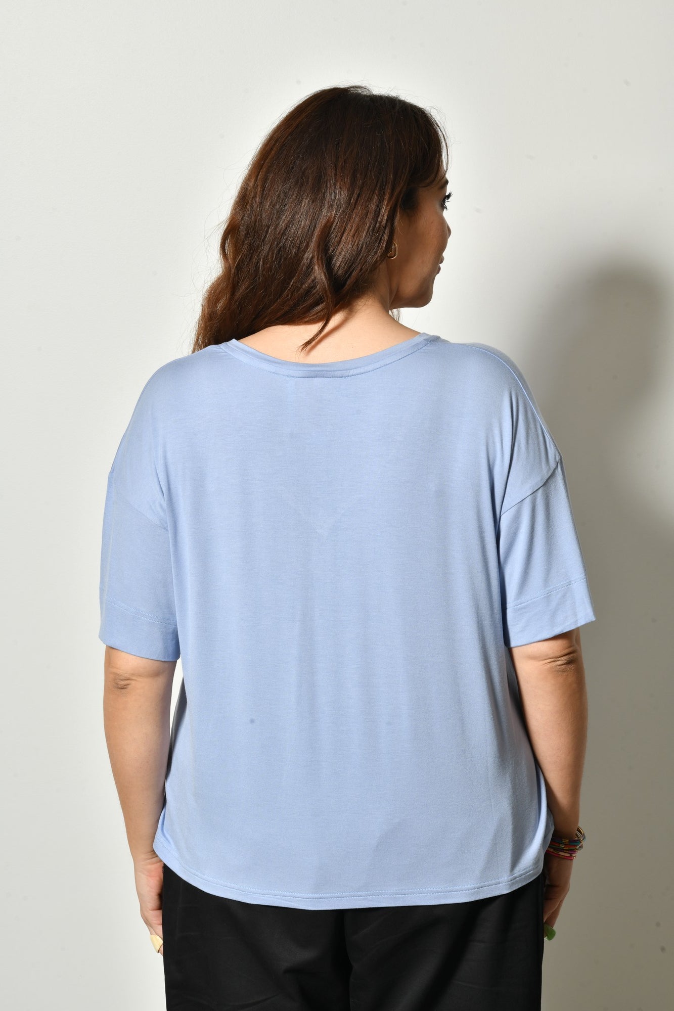 T-shirt LEILA col rond stretch fluide - Grande taille 44-58