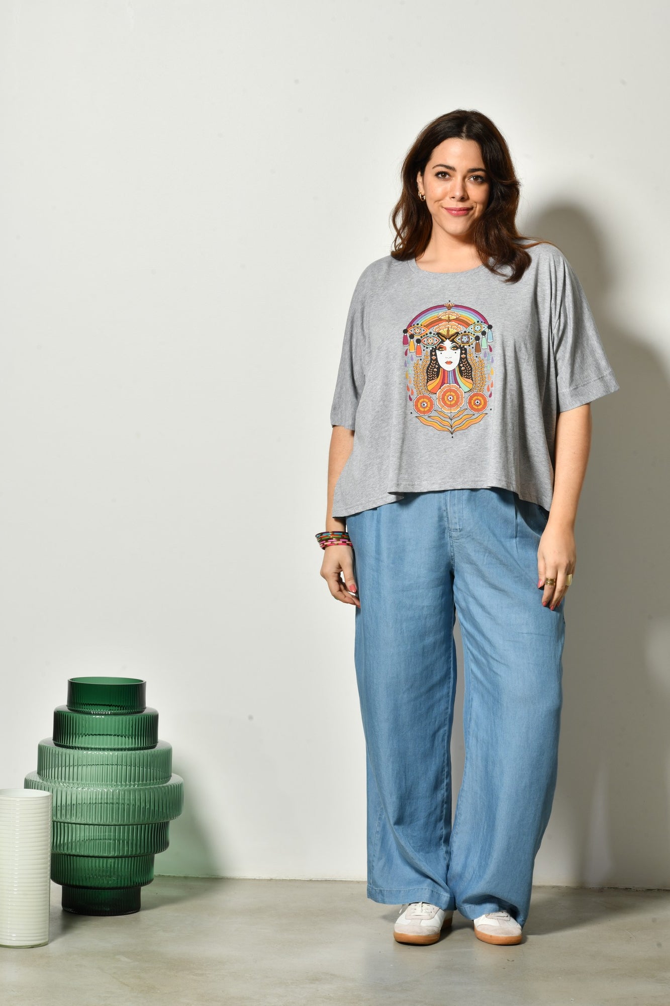 T-shirt IRISÉE fluide en coton - Grande taille 44-58
