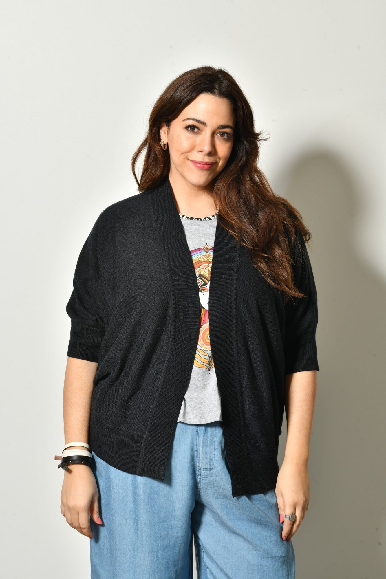 Gilet NOUR maille fine laine - Grande taille 44-58