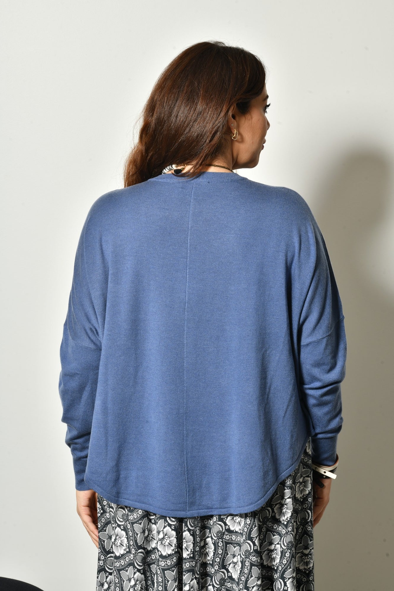 Pull INDIA maille douce col rond - Grande taille 44-58