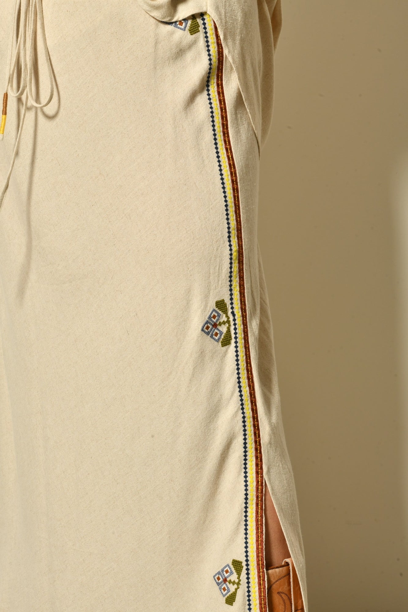 Jupe longue SAPHIRA fluide élégante taille haute - Grande taille 44-58