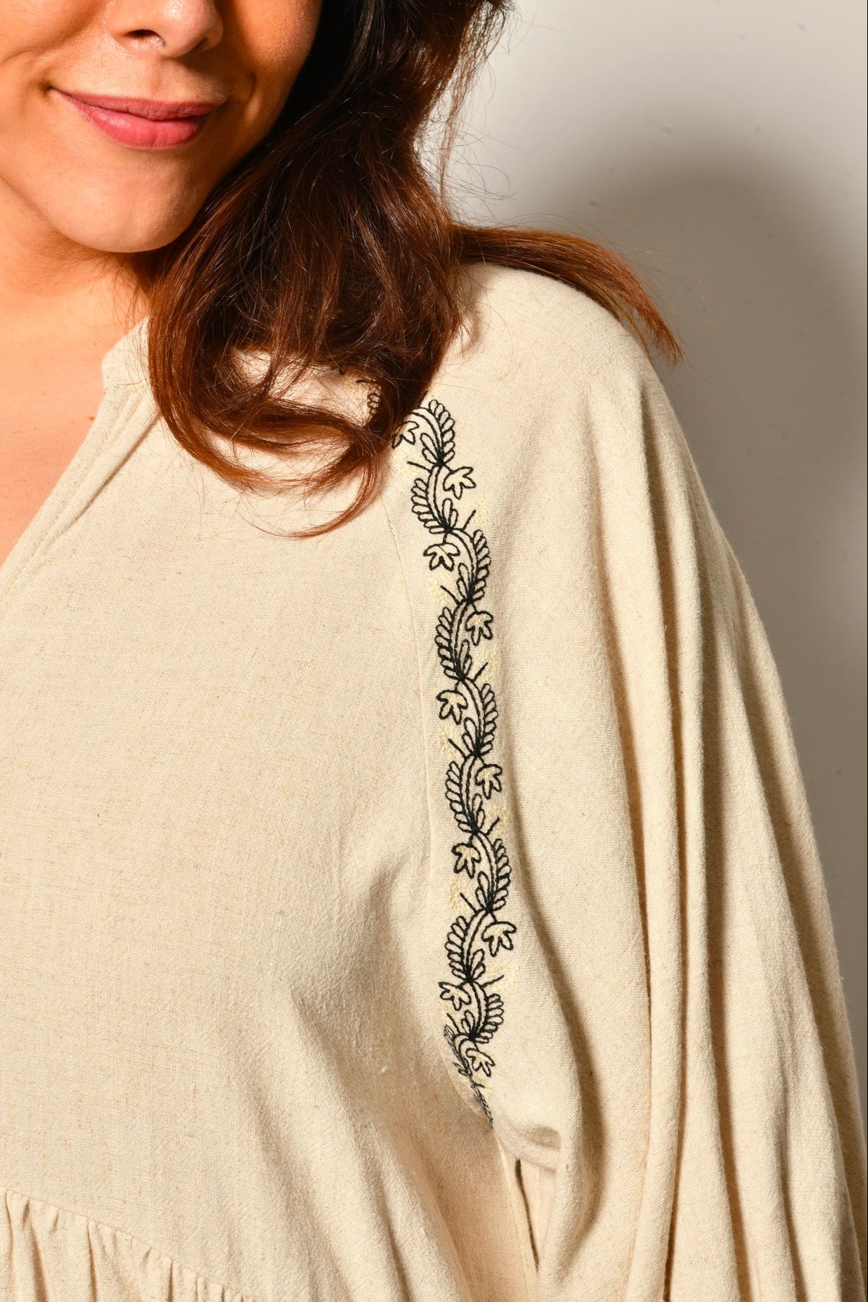 Robe CHRYSALIDE coupe évasée fluide - Grande taille 44-58