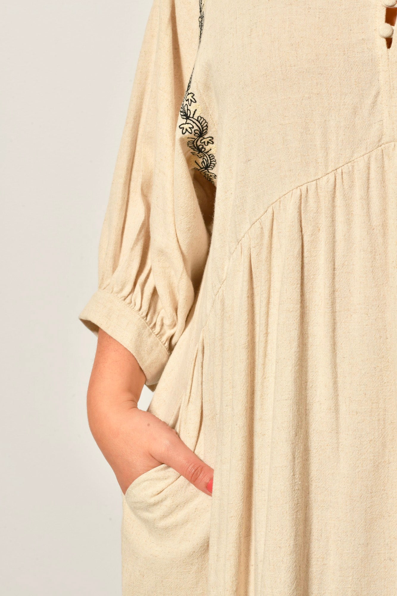 Robe CHRYSALIDE coupe évasée fluide - Grande taille 44-58