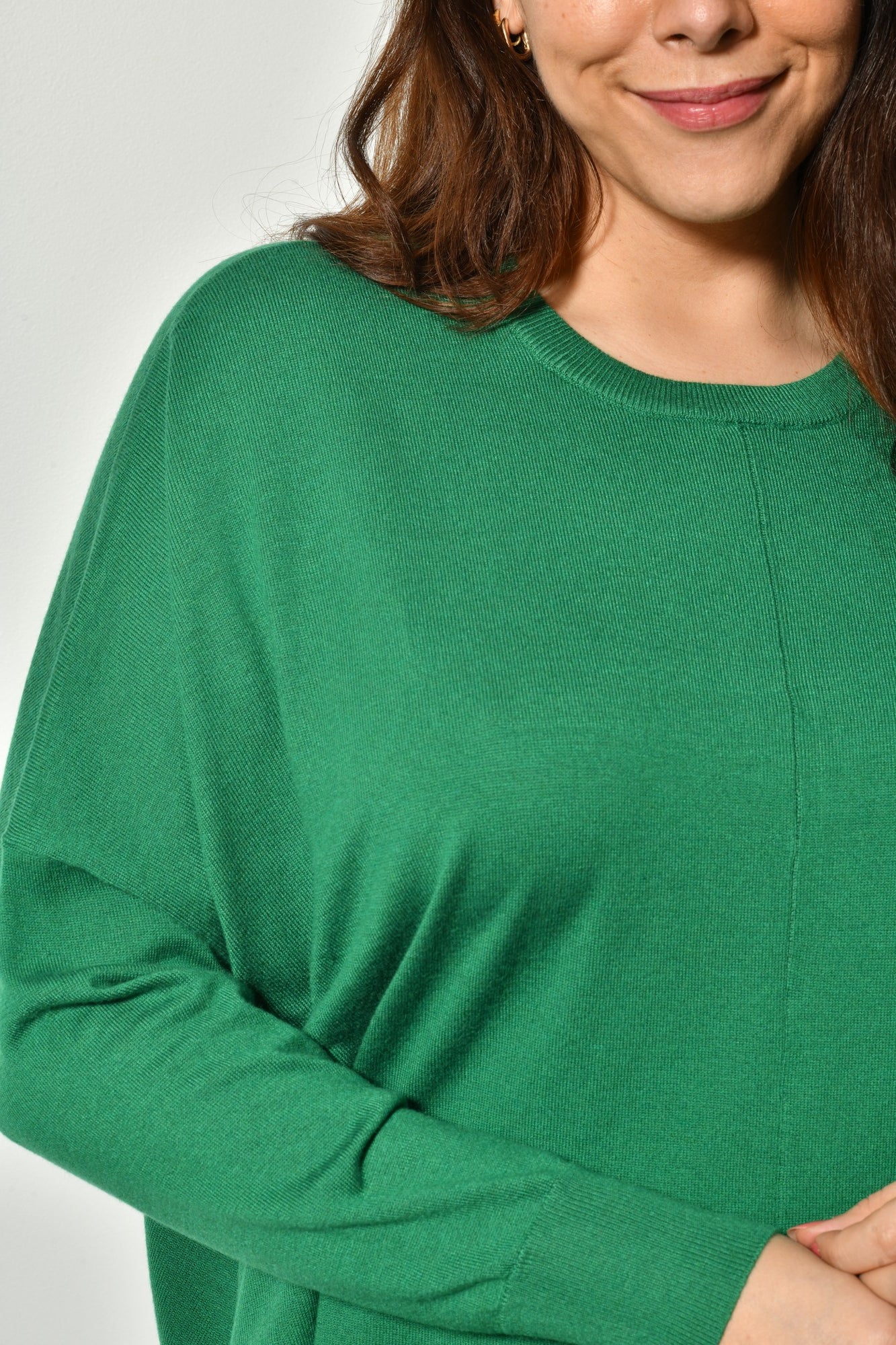 Pull INDIA maille douce col rond - Grande taille 44-58