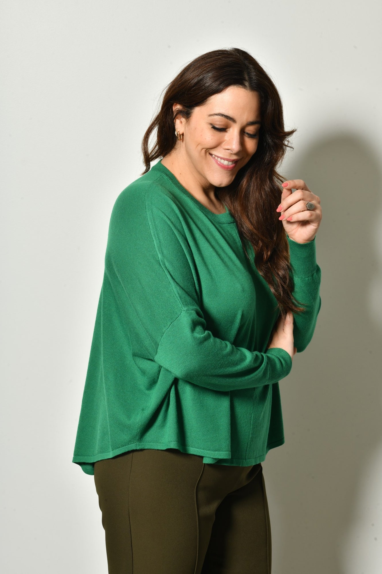 Pull INDIA maille douce col rond - Grande taille 44-58