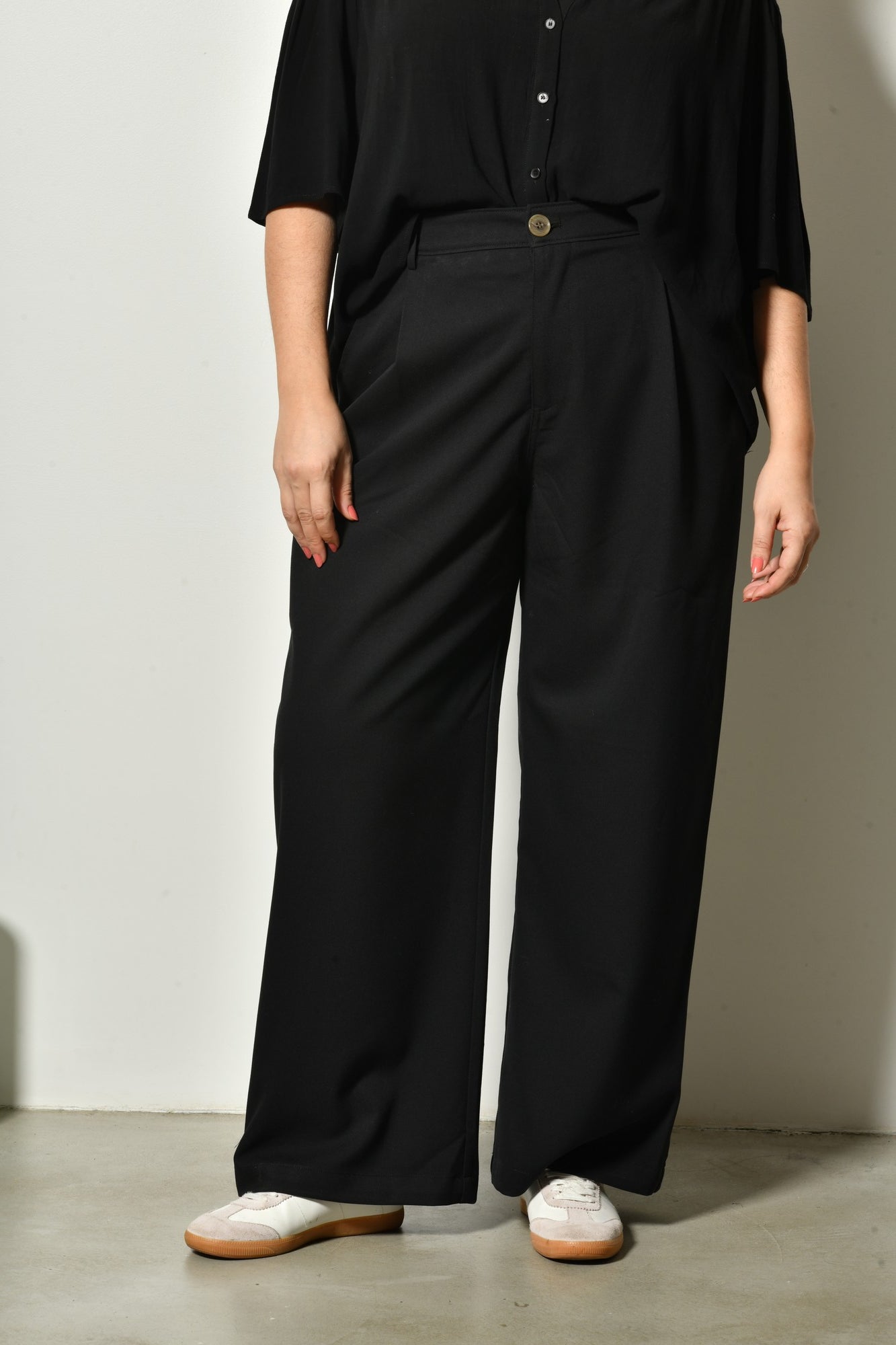 Pantalon ANORA taille haute fluide - Grande taille 44-58