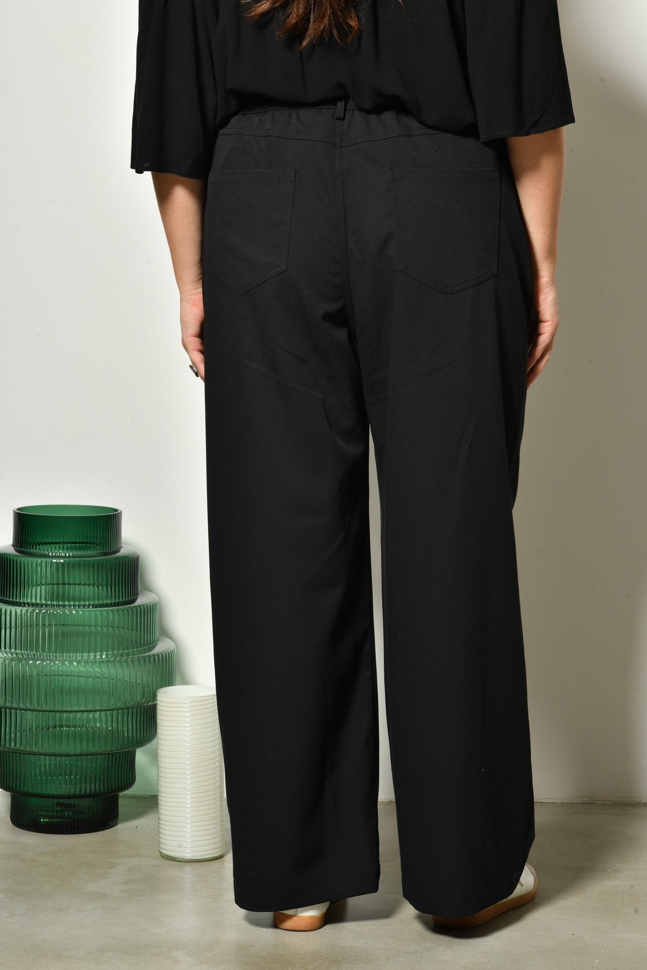 Pantalon ANORA taille haute fluide - Grande taille 44-58