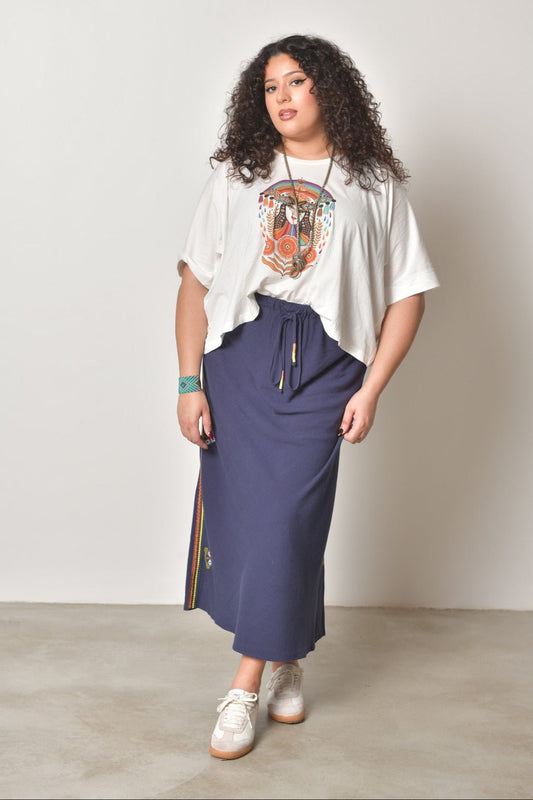 T-shirt IRISÉE fluide en coton - Grande taille 44-58