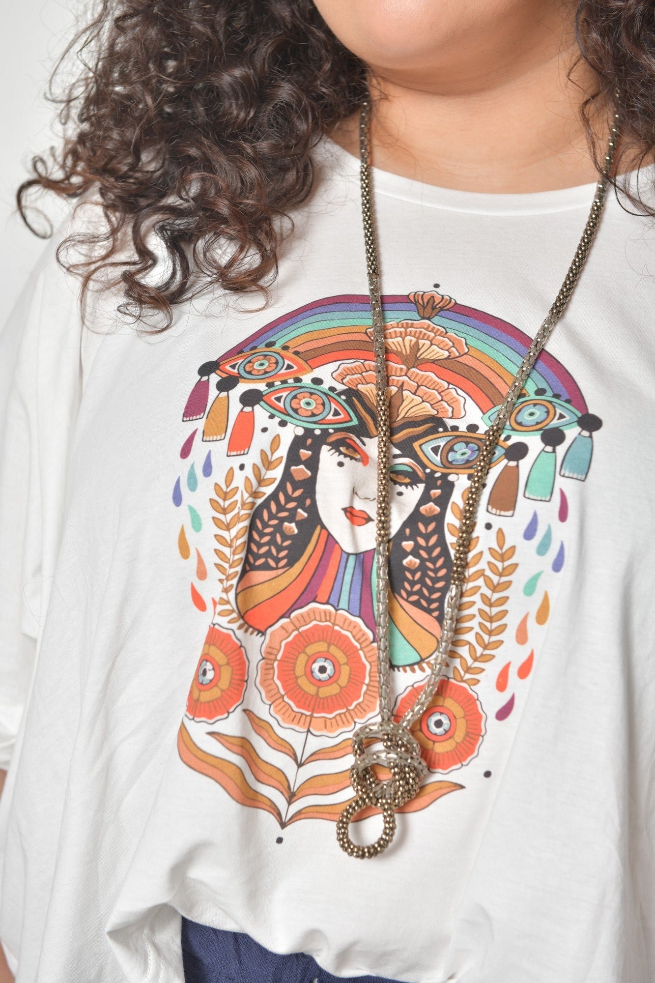 T-shirt IRISÉE fluide en coton - Grande taille 44-58