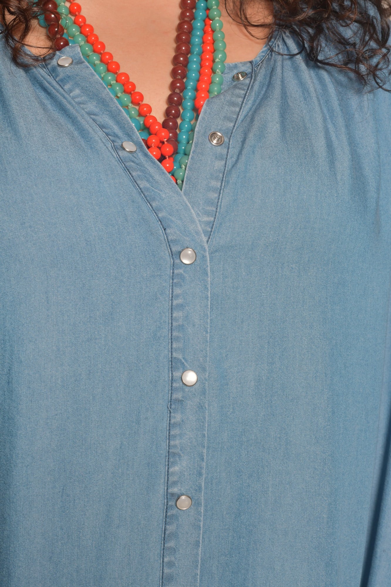 Robe midi EDEN bohème élégante - Grande taille 44-58