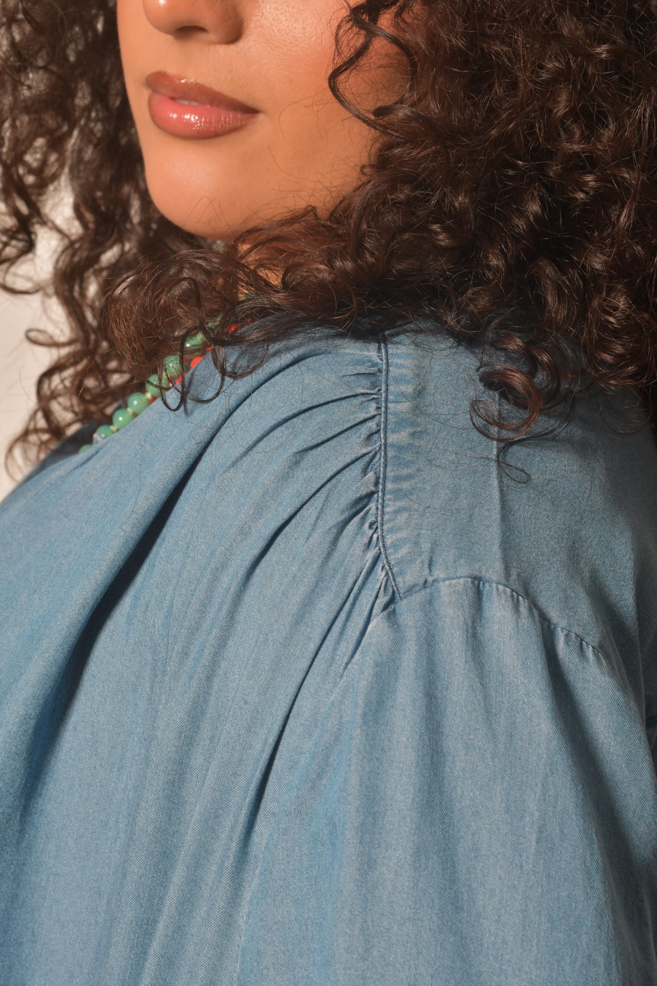 Robe midi EDEN bohème élégante - Grande taille 44-58