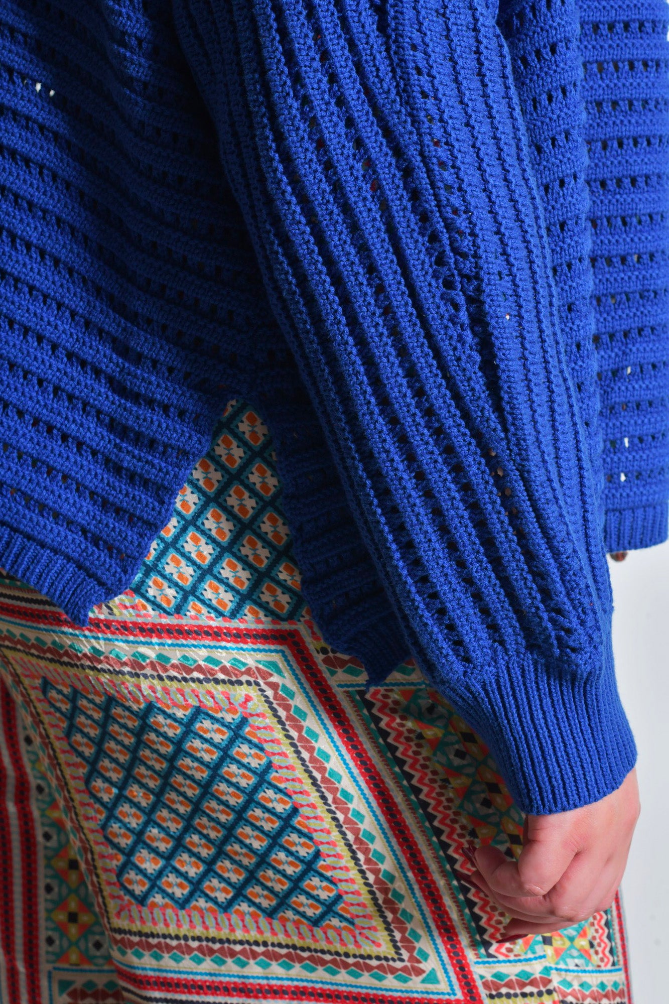 Cardigan ROMY maille coton long - Grande taille 44-58
