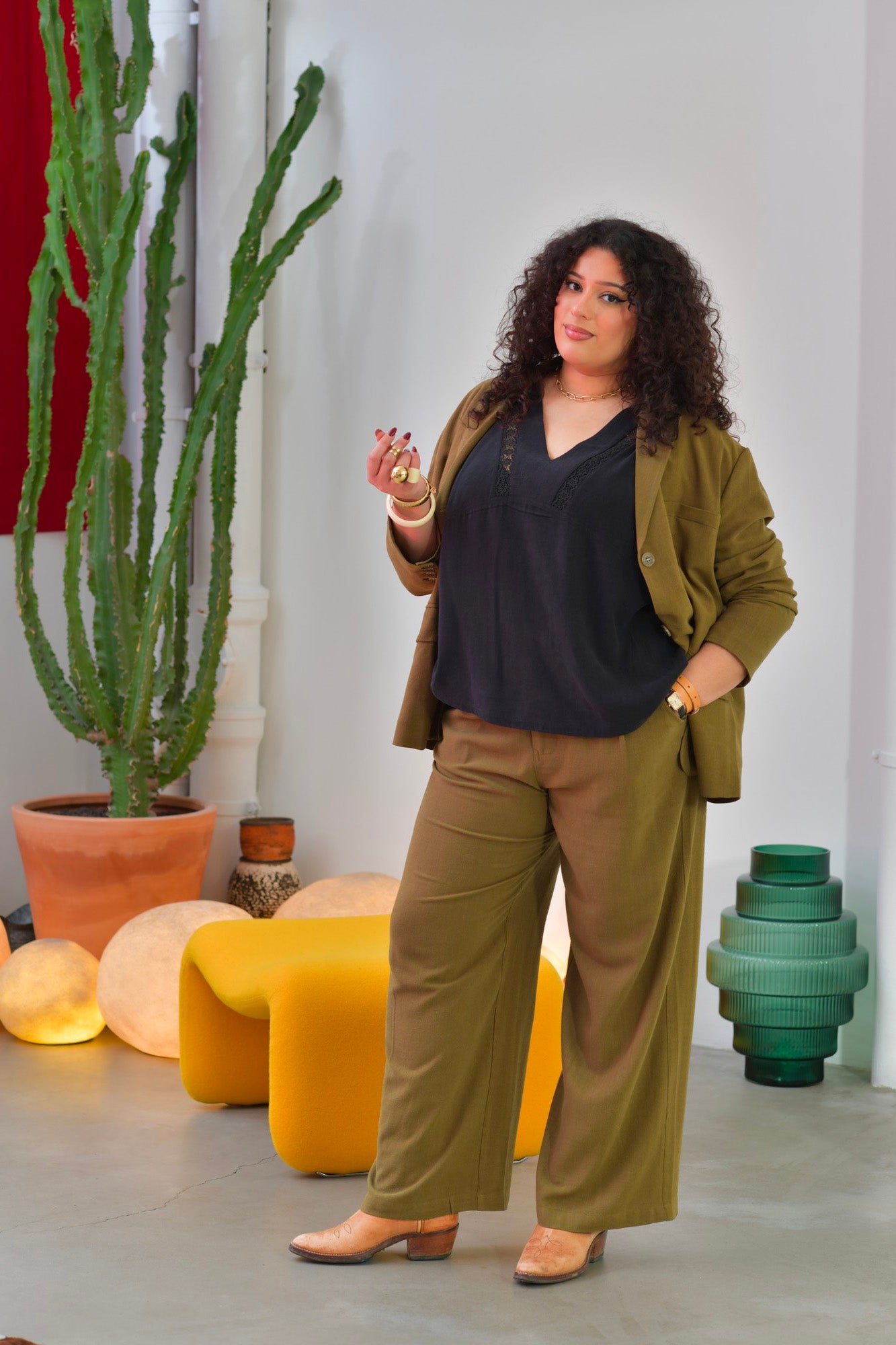 Veste SIENNE blazer structuré fluide - Grande taille 44-58