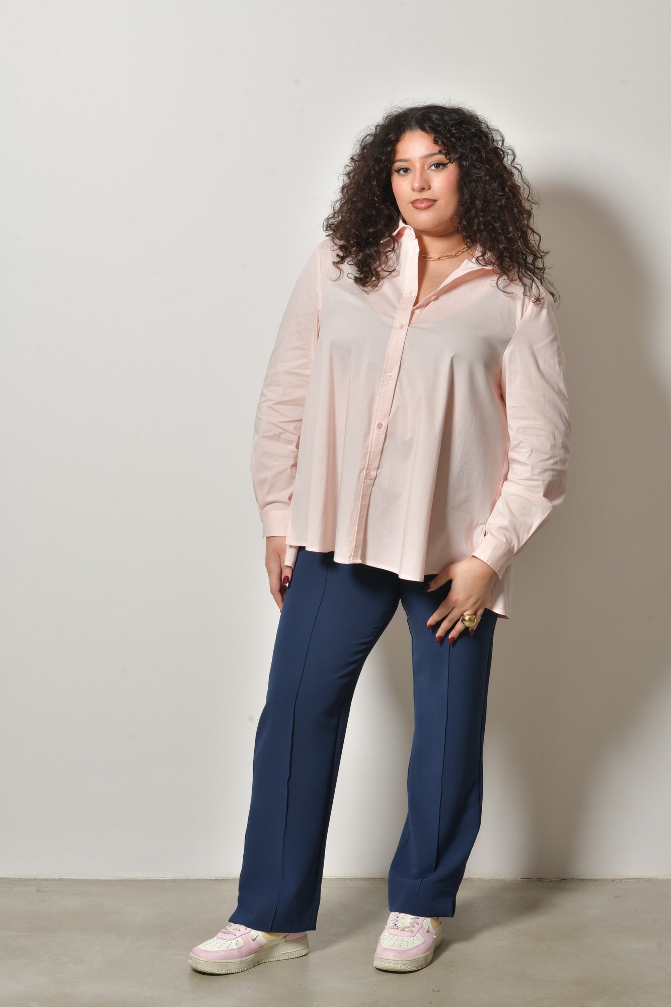Chemise SOLANA coton stretch coupe confortable - Grande taille 44-58