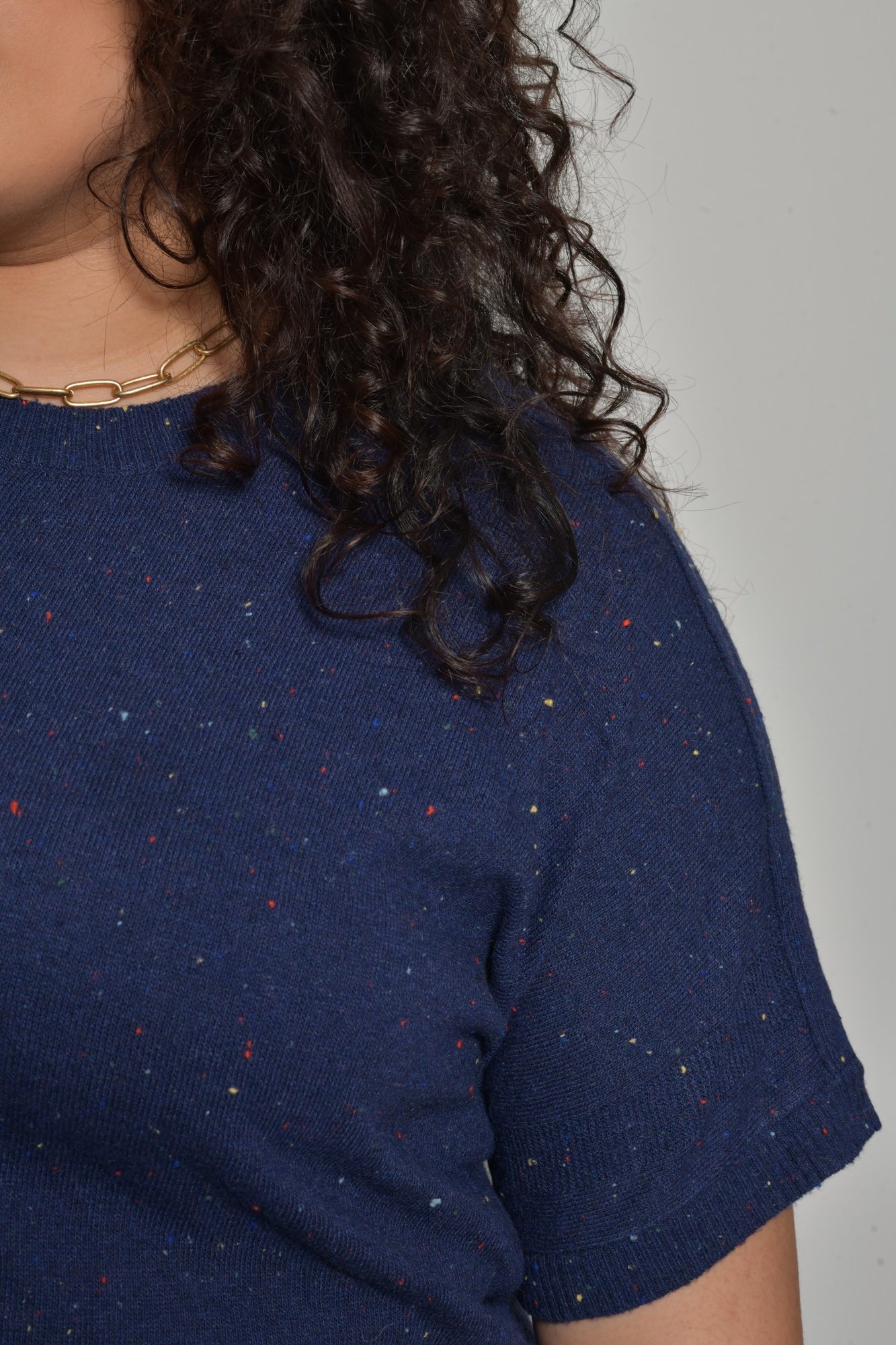 T-shirt laine PALOMA maille fine col rond - Grande taille 44-58
