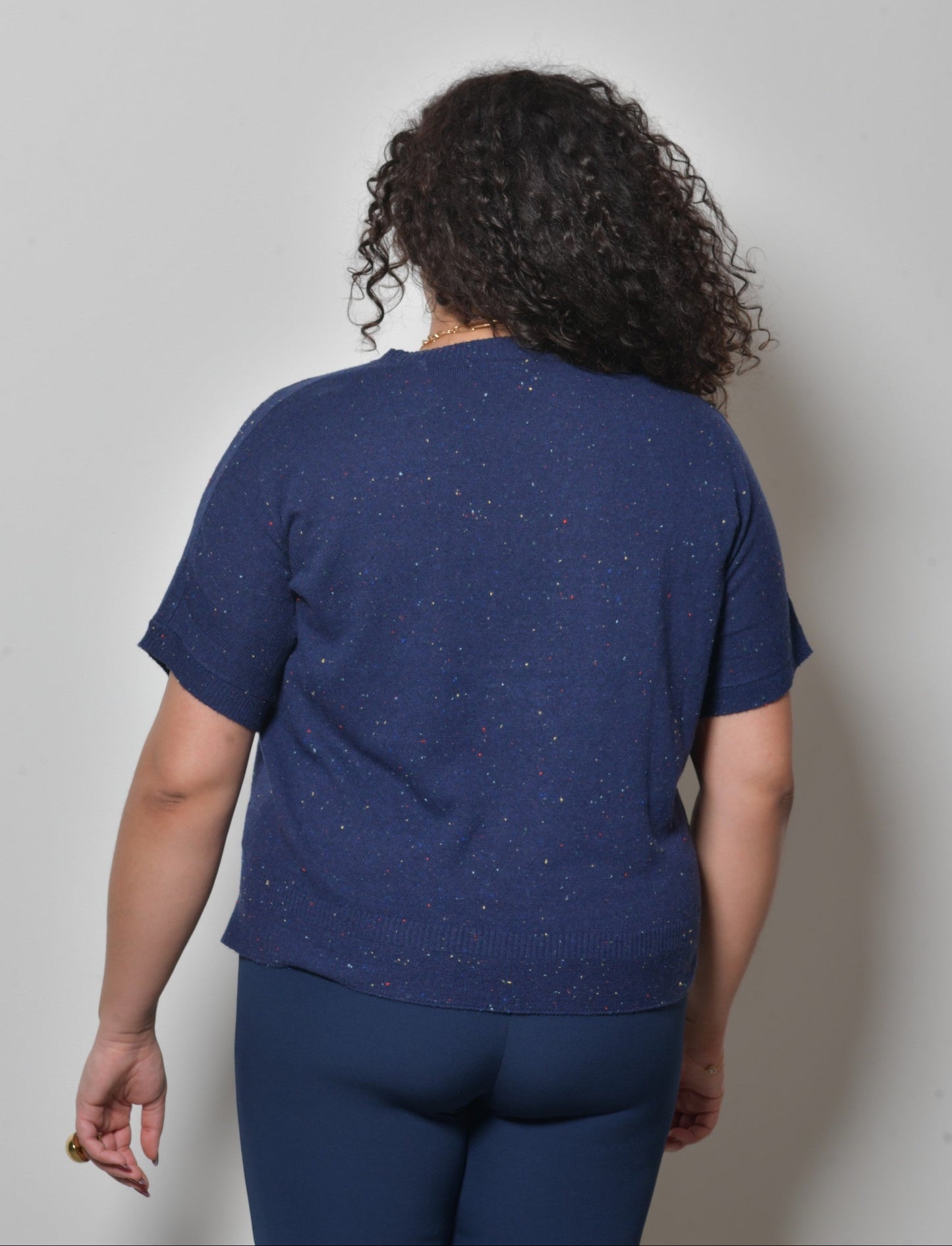 T-shirt laine PALOMA maille fine col rond - Grande taille 44-58