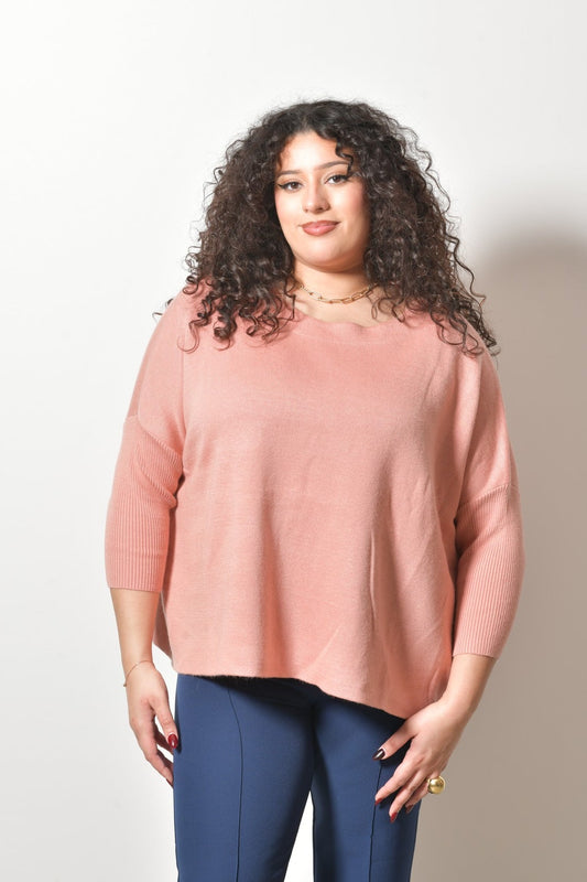 Pull MELODY maille douce col rond - Grande taille 44-58