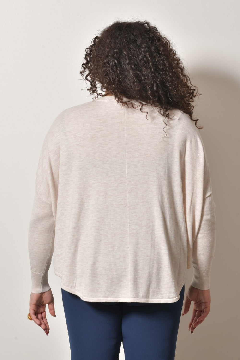 Pull INDIA maille douce col rond - Grande taille 44-58