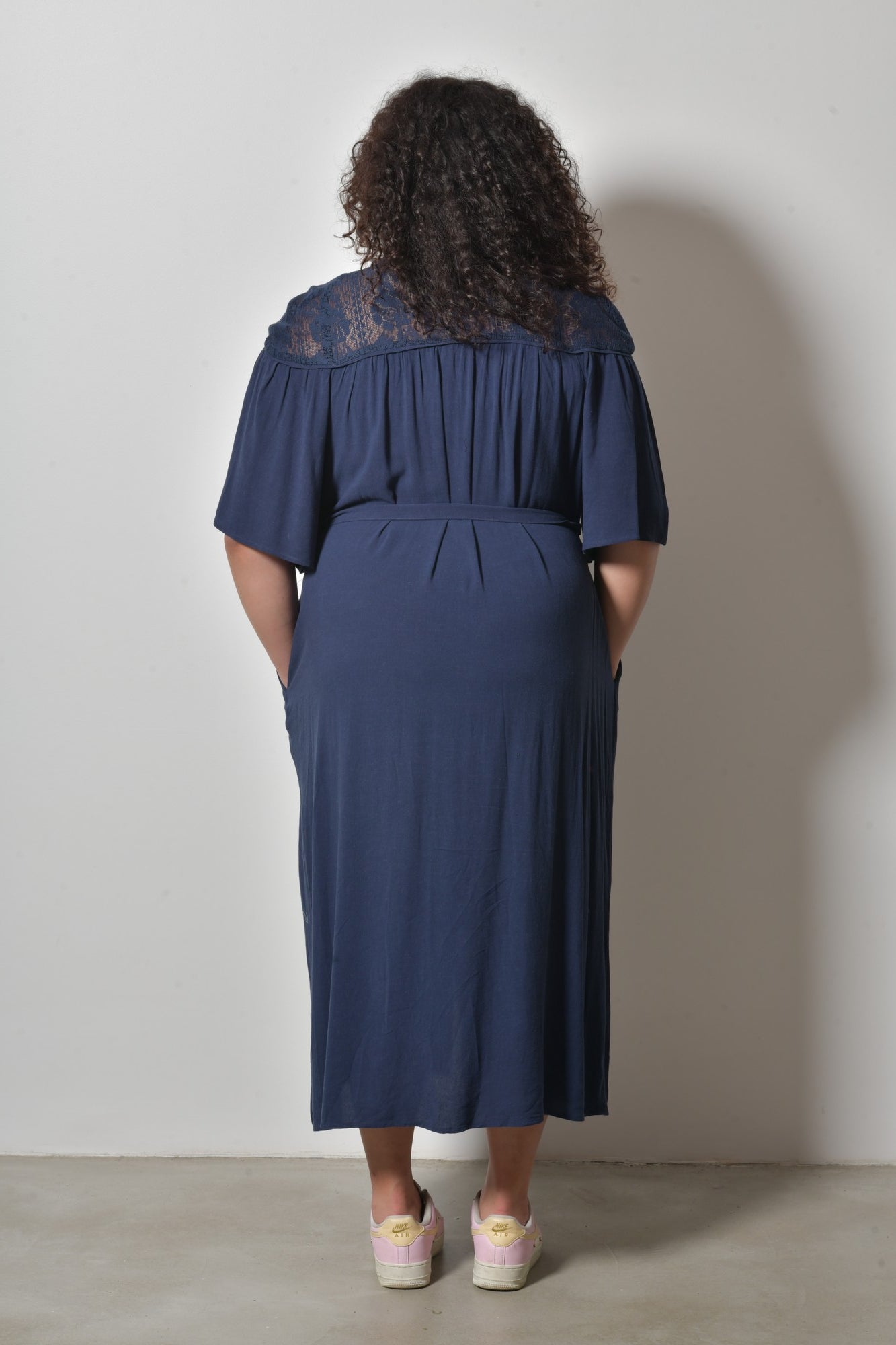 Robe longue ZENITH élégante structurée - Grande taille 44-58