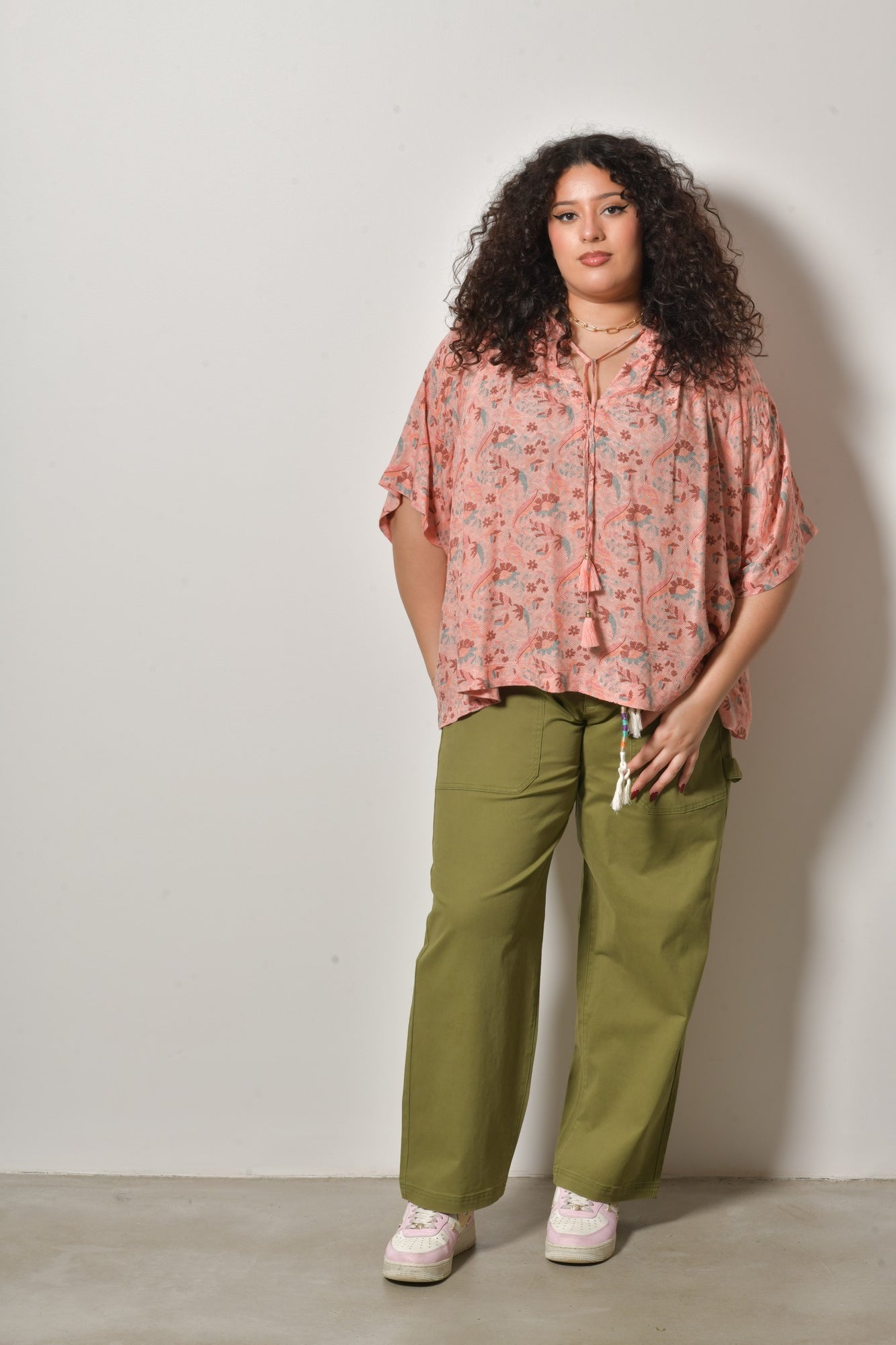 Blouse NAELLE bohème chic - Grande taille 44-58