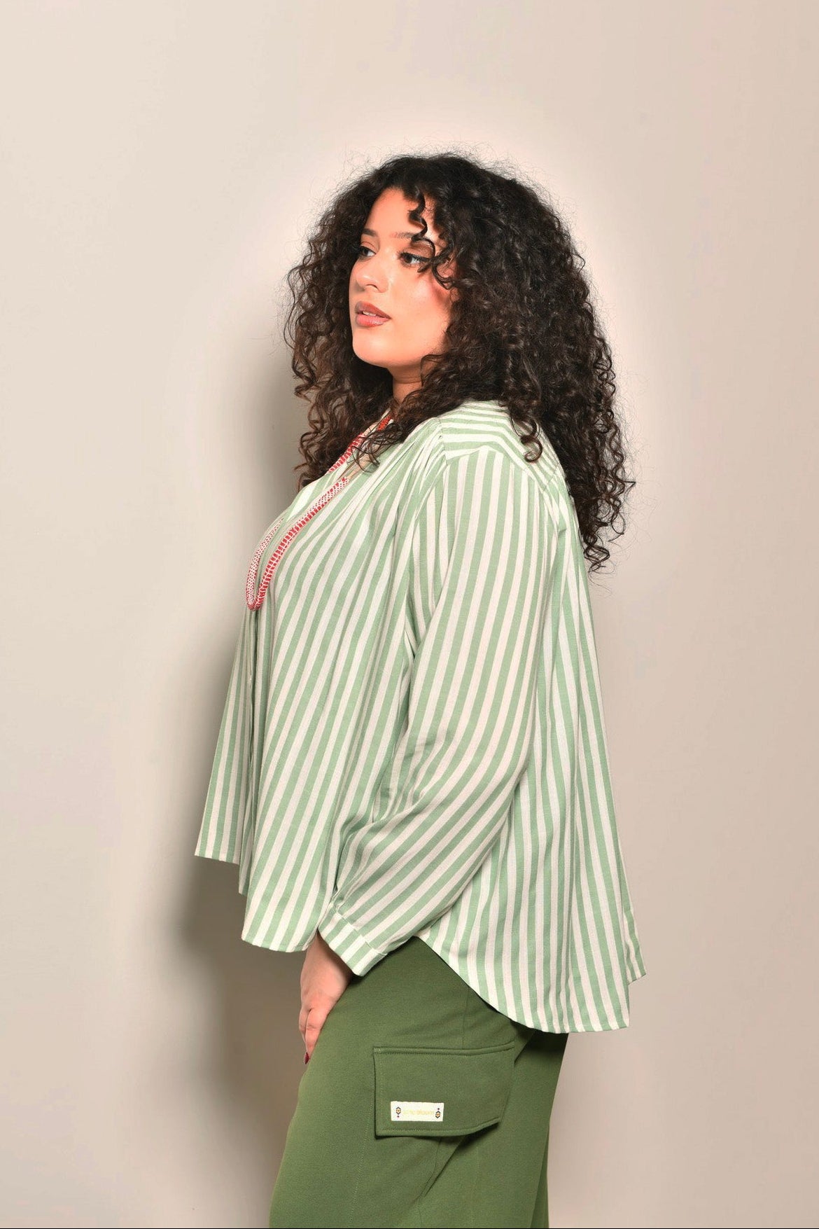 Chemise BOHO imprimée bohème - Grande taille 44-58