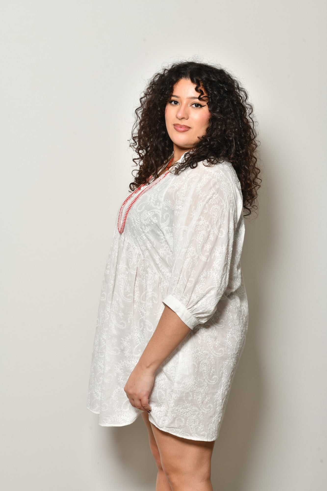 Robe CHRYSALIDE coupe évasée fluide - Grande taille 44-58